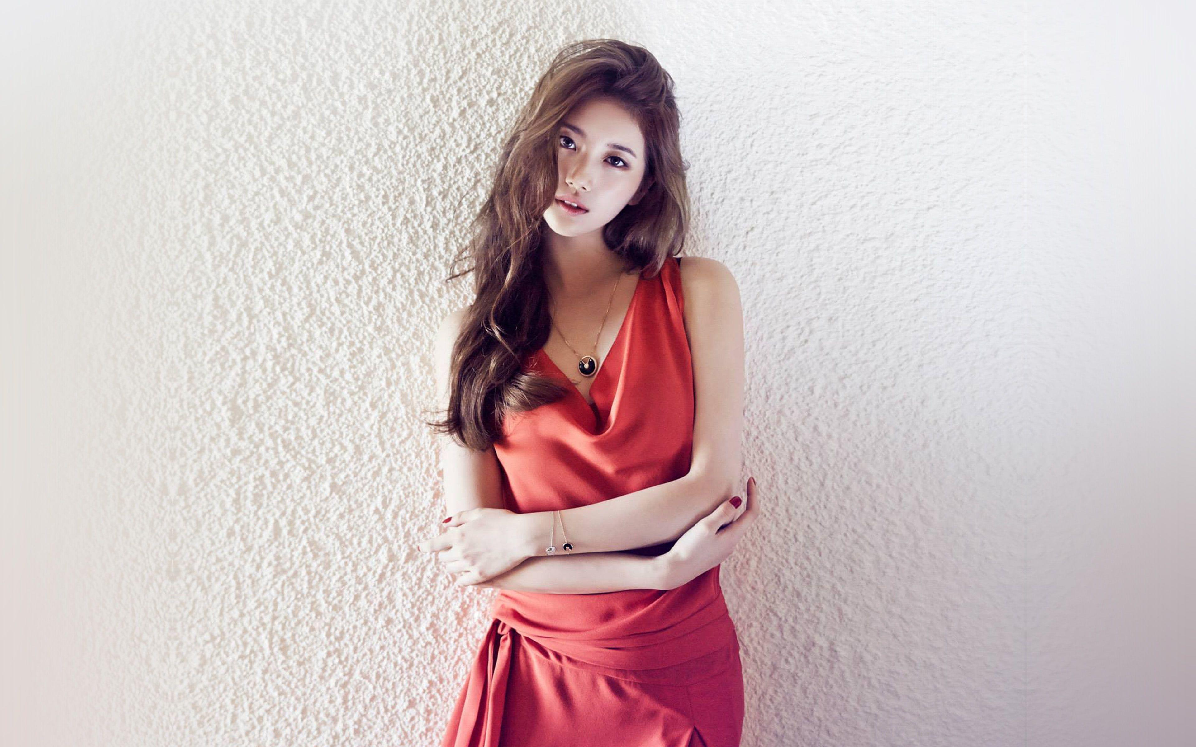 3840x2400 suzy #missa #kpop #red #dress K #wallpaper #hdwallpaper #desktop. Red dress, Dresses, Suzy