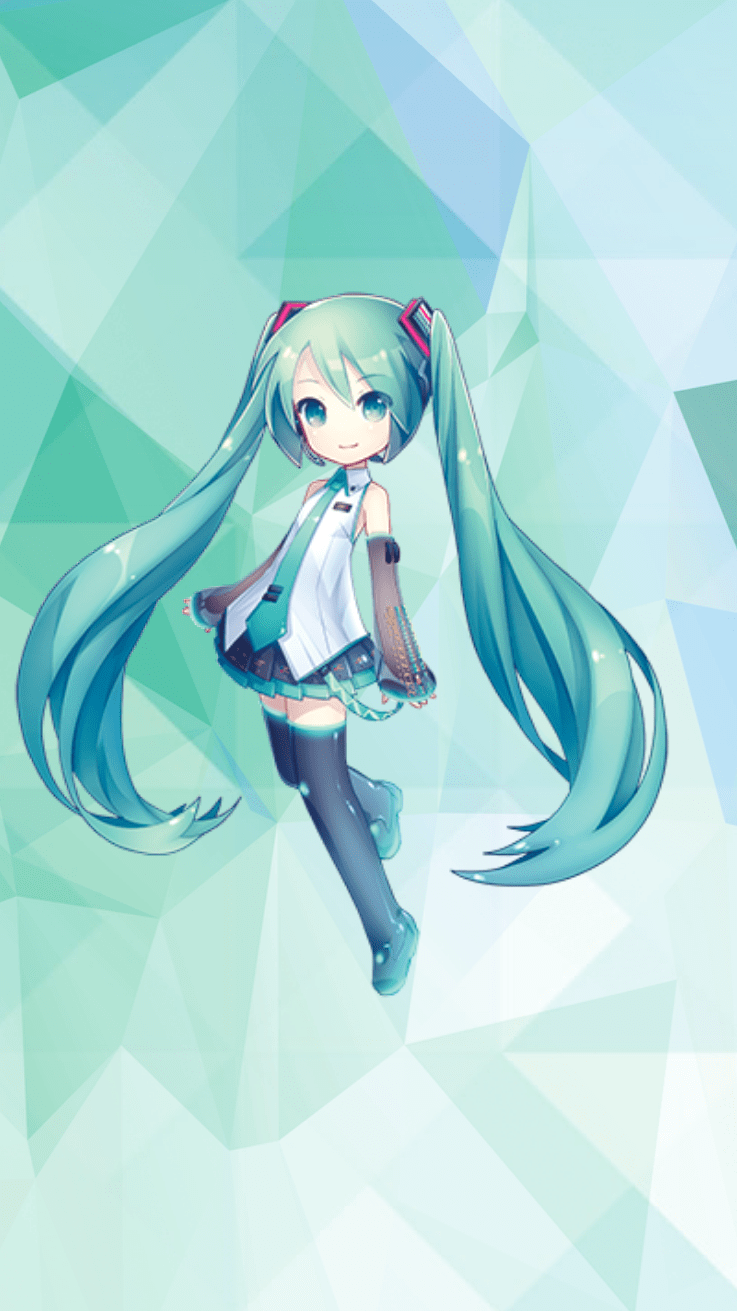 Made a Miku phone wallpaper Enjoy  rVocaloid