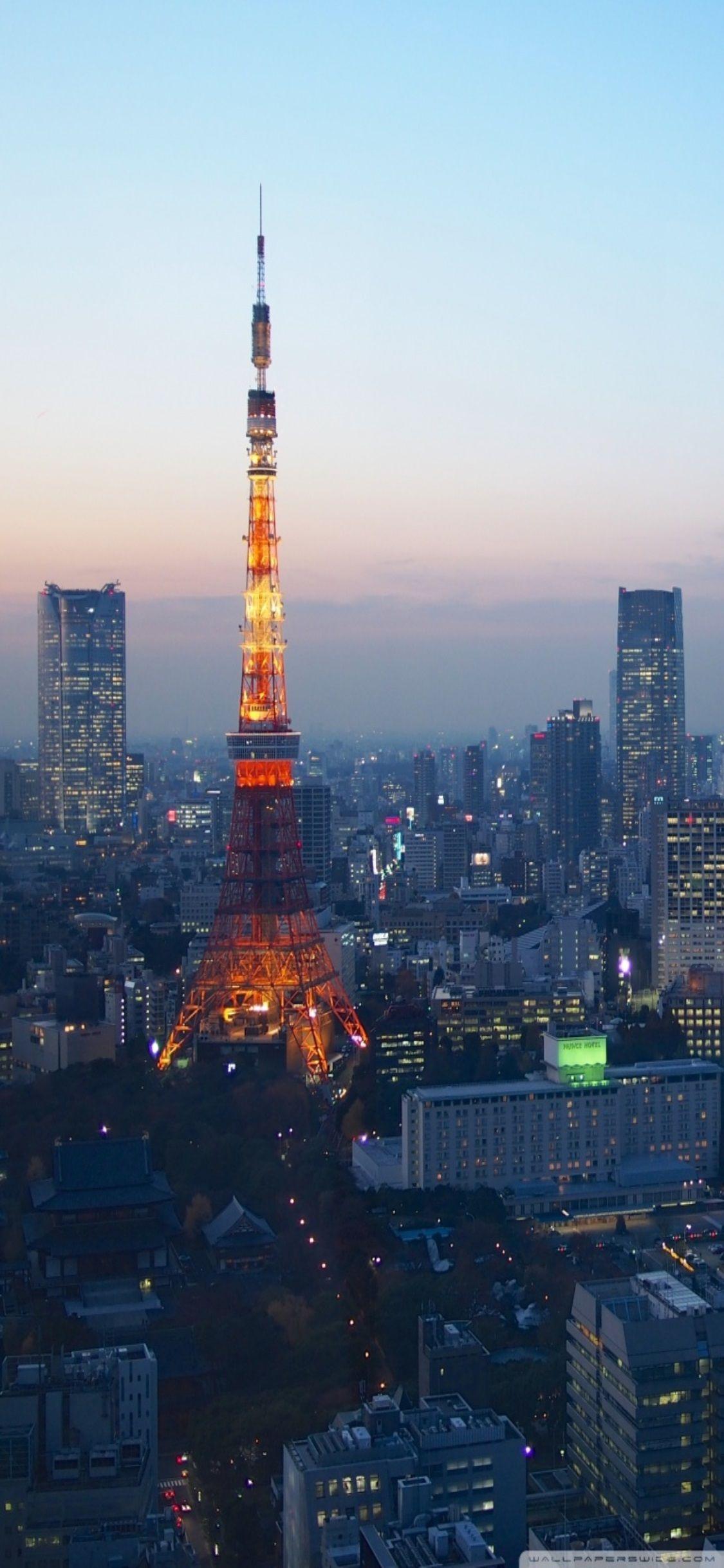 1125x2436 Tokyo Wallpaper For iPhone Blue Hour Over Tokyo Wallpaper Wallpaper iPhone 6 Wallpaper & Background Download