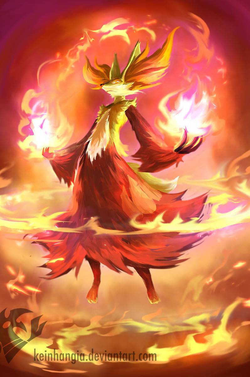 797x1200 delphox pokemon wallpaper