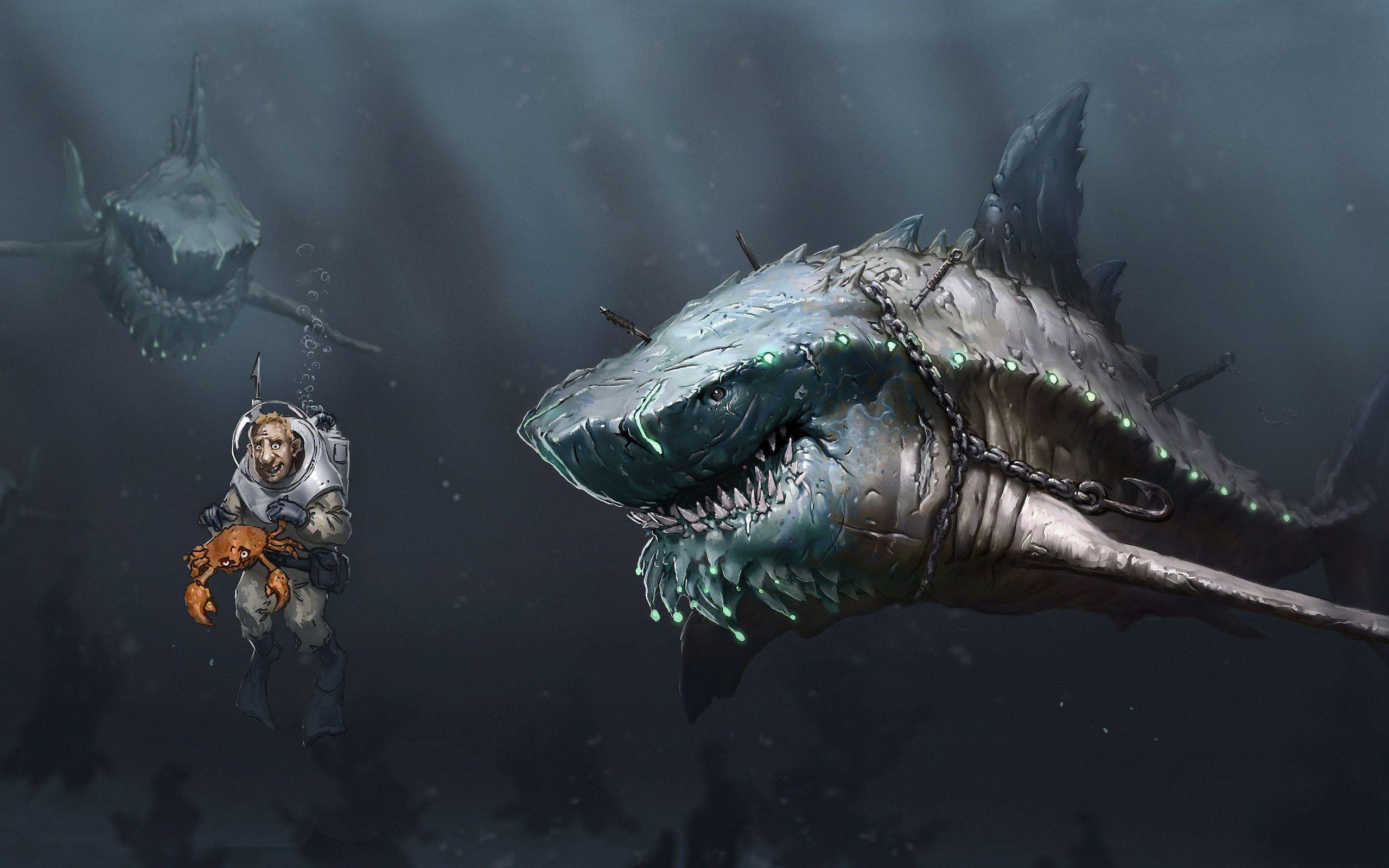 2560x1600 Free download Great White Shark HD wallpaper High Quality [2560x1600] for your Desktop, Mobile & Tablet. Explore Great White Shark Wallpaper. Wallpaper for Computer Sharks, Great White Wallpaper Gallery