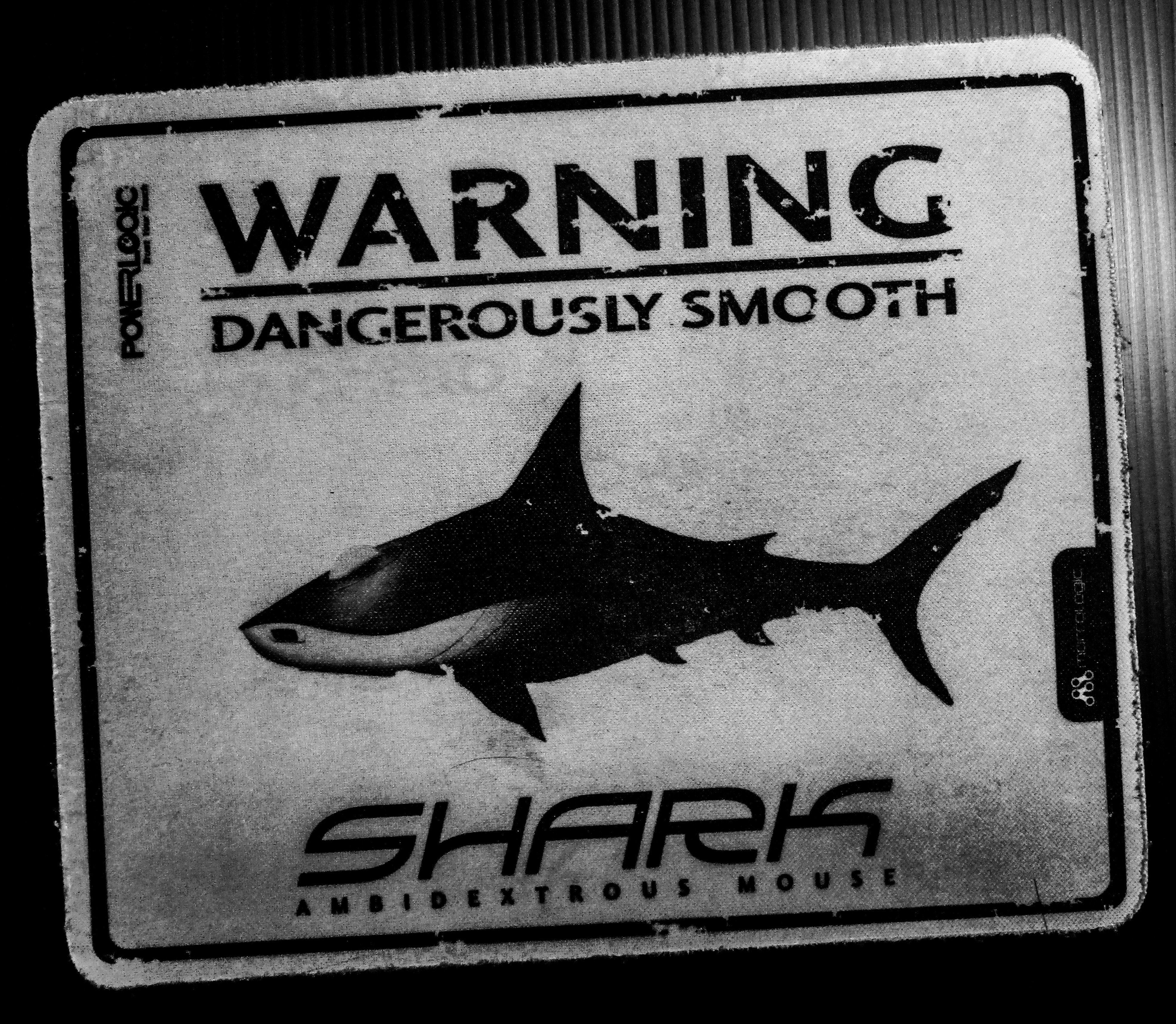 3940x3432 Free of black and white, shark, warning