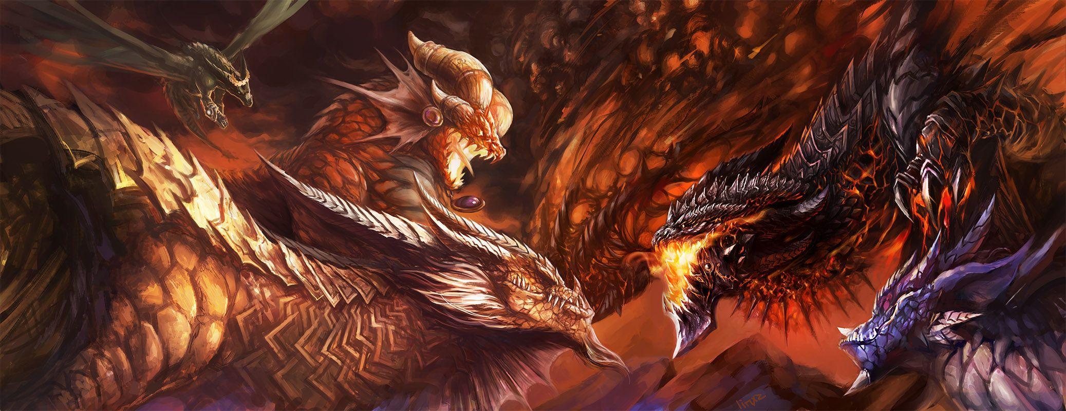 Dual Monitor Dragon Wallpapers - Top Free Dual Monitor Dragon