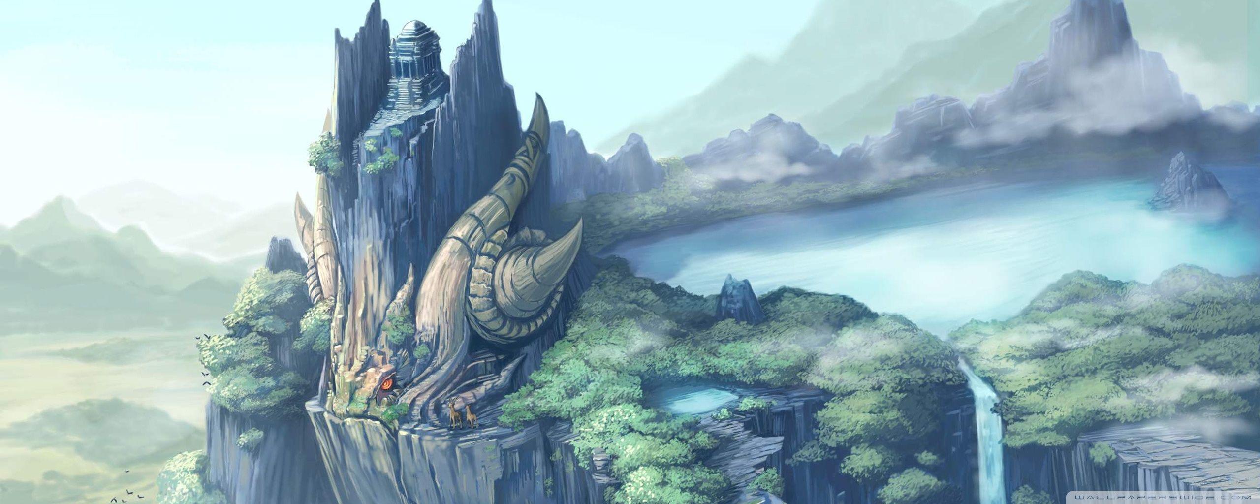 2560x1024 Fantasy Dual Monitor Wallpaper
