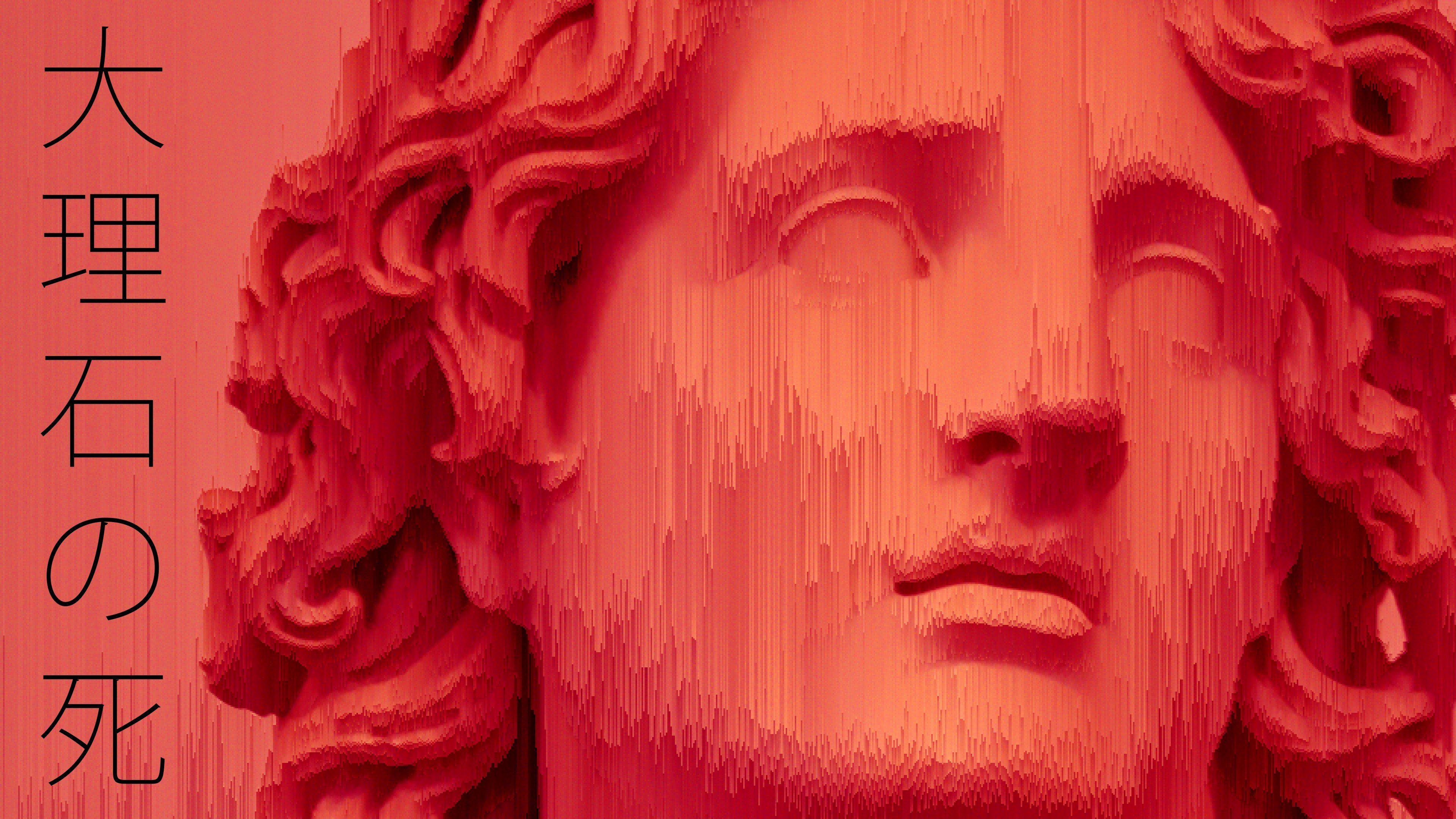 3840x2160 statue, Glitch art, Vaporwave, Voxels HD Wallpaper / Desktop and Mobile Image & Photo