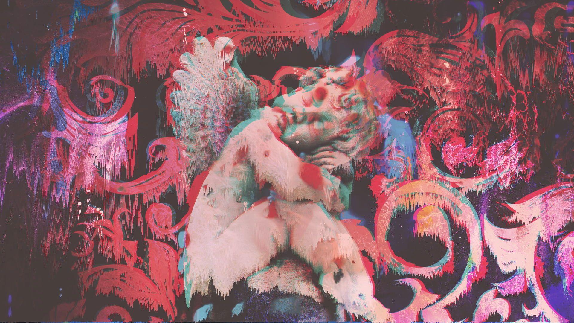 1920x1080 Vaporwave wallpaper, statue, glitch art • Wallpaper For You HD Wallpaper For Desktop & Mobile