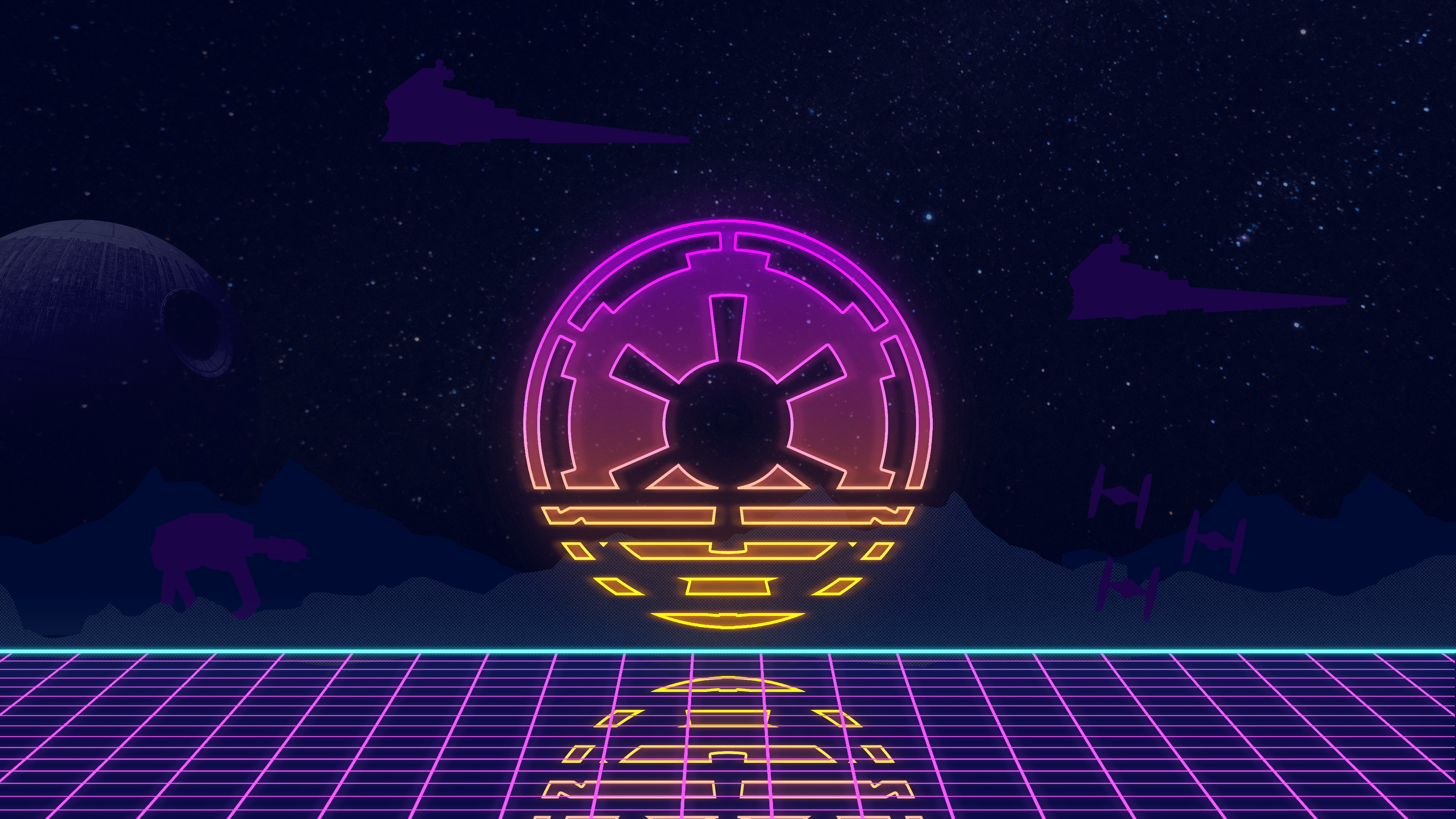 3840x2160 Vaporwave Imperial wallpaper I made [3840 x 2160]