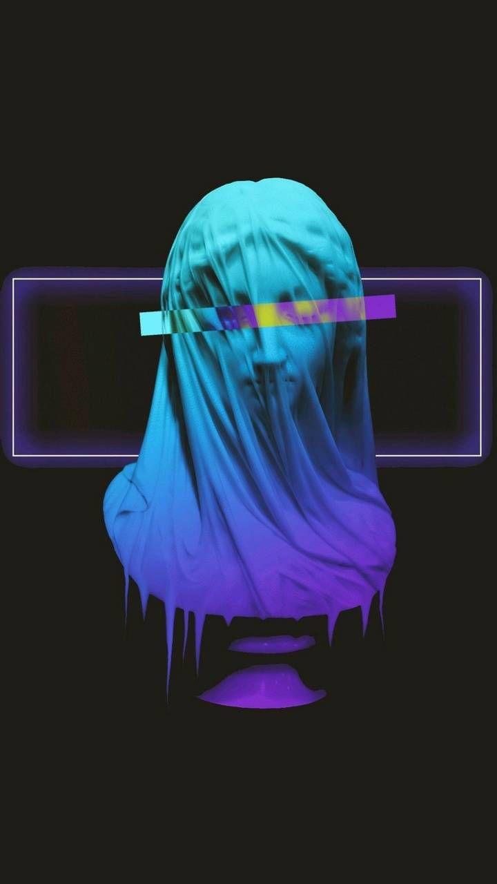 720x1280 Vapor wave Girl wallpaper