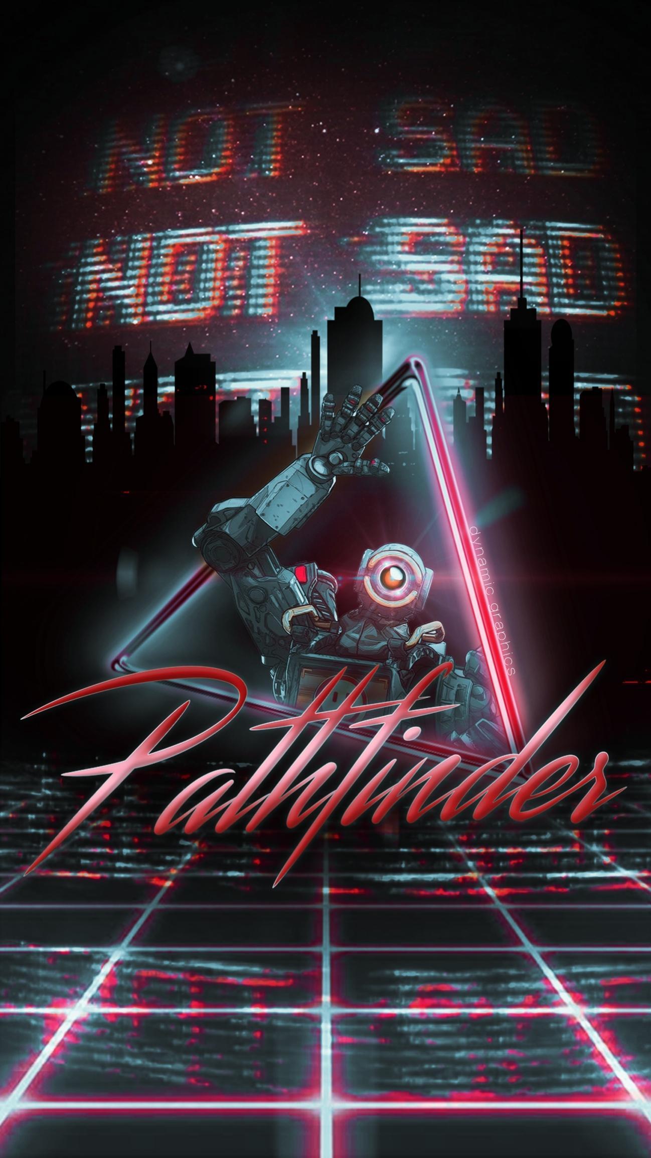 1298x2307 oc Vaporwave phone wallpaper for all you Pathfinder mains