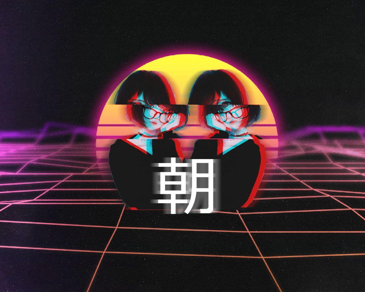 1280x1024 Wallpaper vaporwave, anime, anime girls • Wallpaper For You HD Wallpaper For Desktop & Mobile