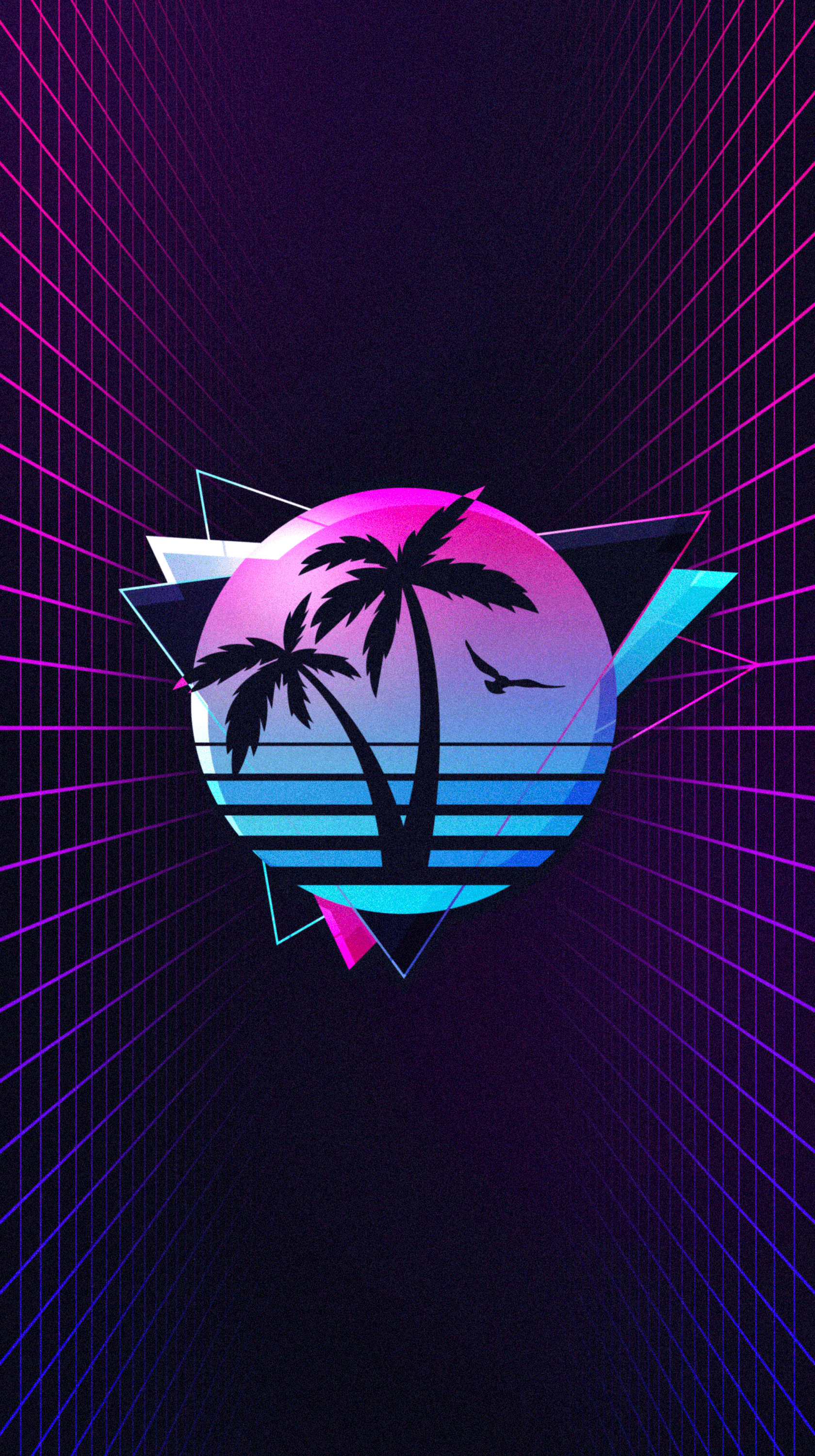 1680x3000 Palm Tree Vaporwave Wallpaper For Tech