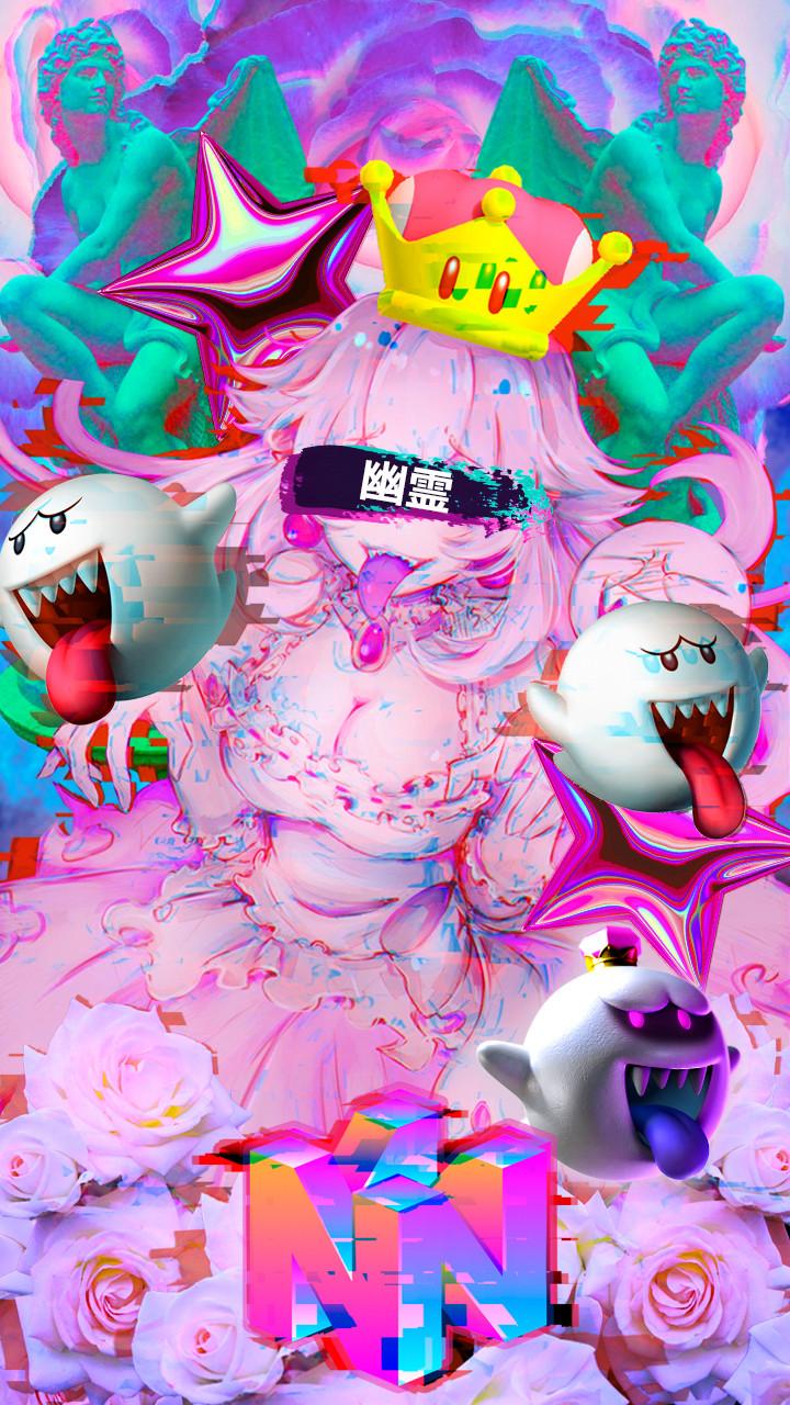 720x1280 Maria Kawaii Store Nintendo Boosette Vaporwave Yurei Ghost Boo Wallpaper. María Kawaii Store