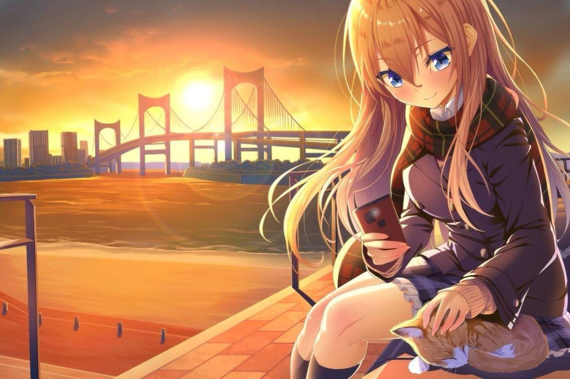 Orange Anime Girl Wallpapers Top Free Orange Anime Girl Backgrounds