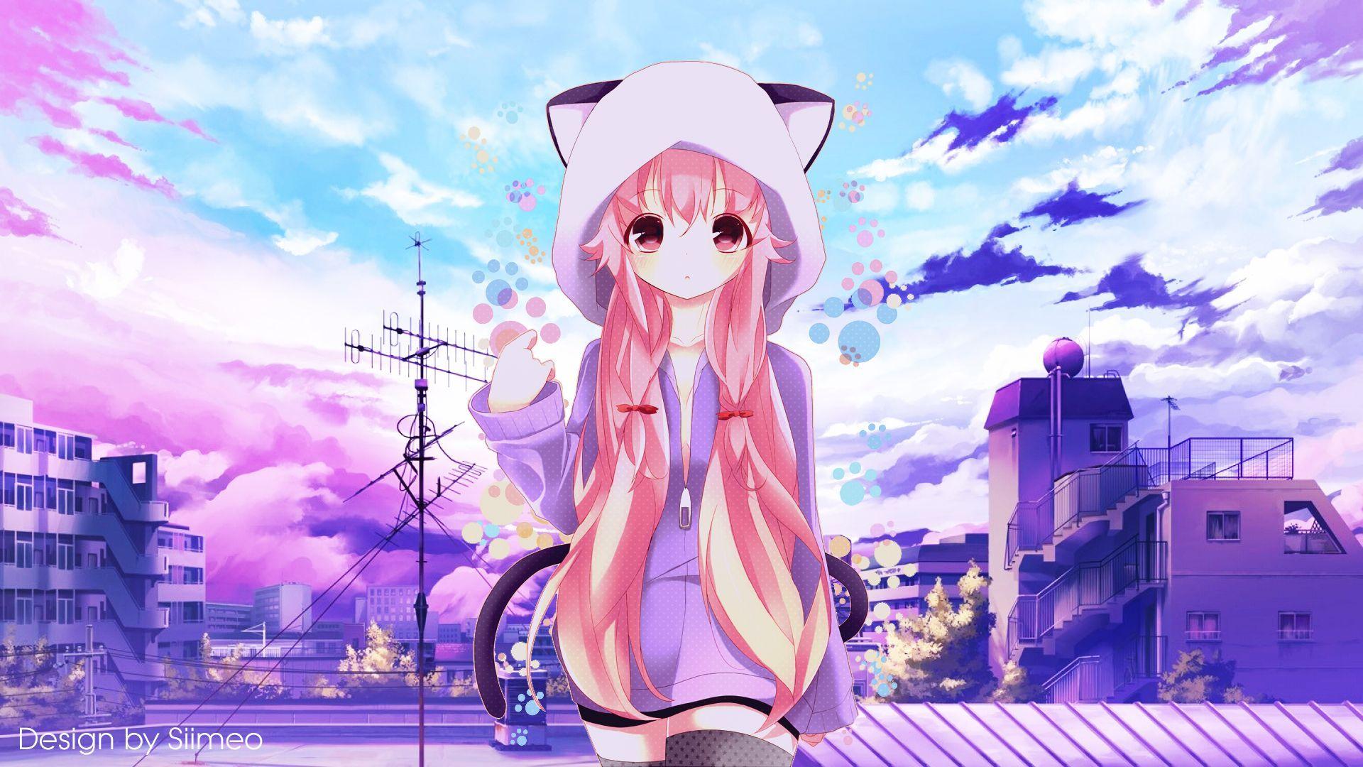 Kawaii Pink Anime Wallpapers Top Free Kawaii Pink Anime Backgrounds