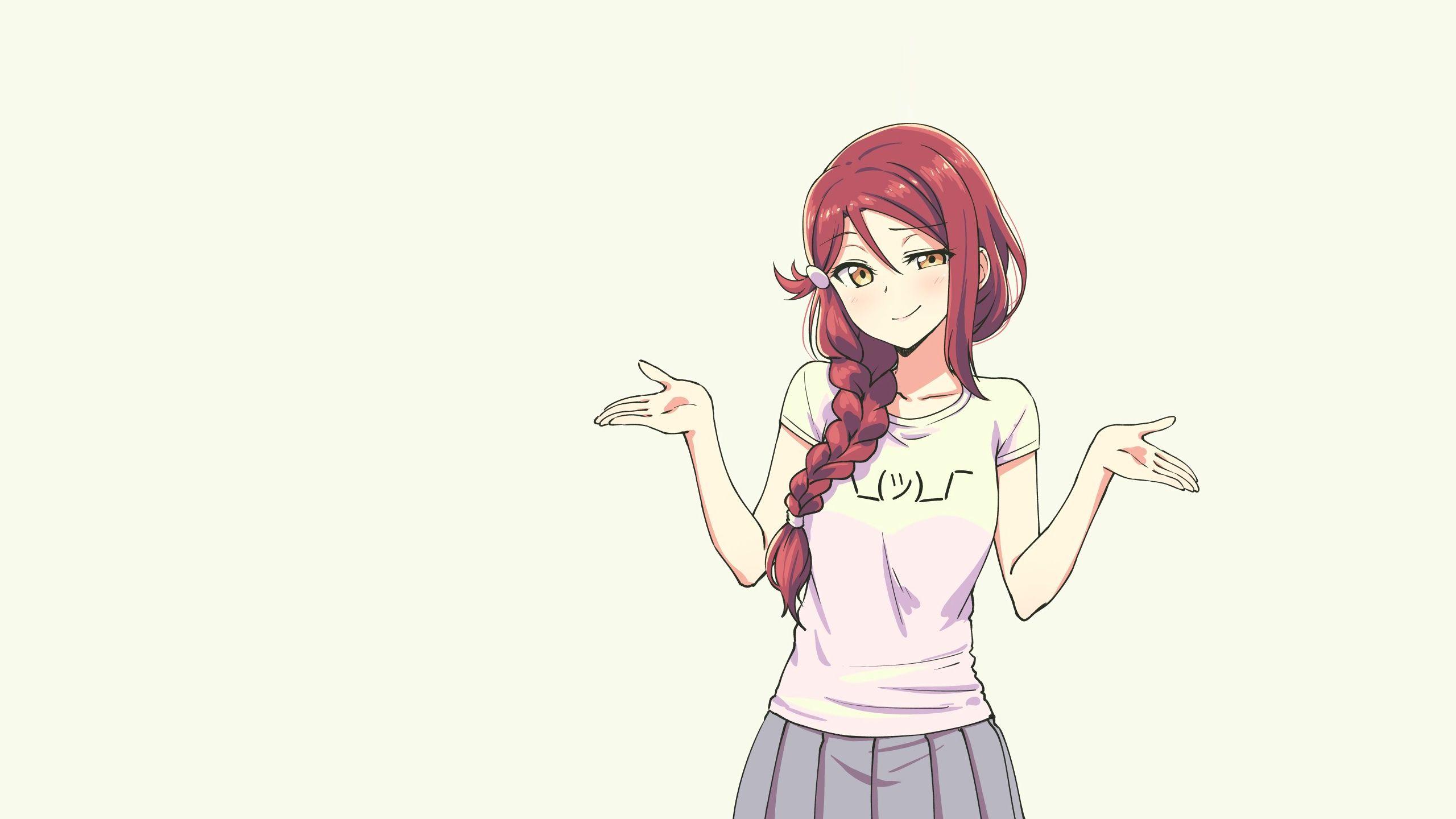 2560x1440 Love Live Sunshine Anime Girl Orange Eyes 1280x1024 Resolution HD 4k Wallpaper, Image, Background, Photo and Picture
