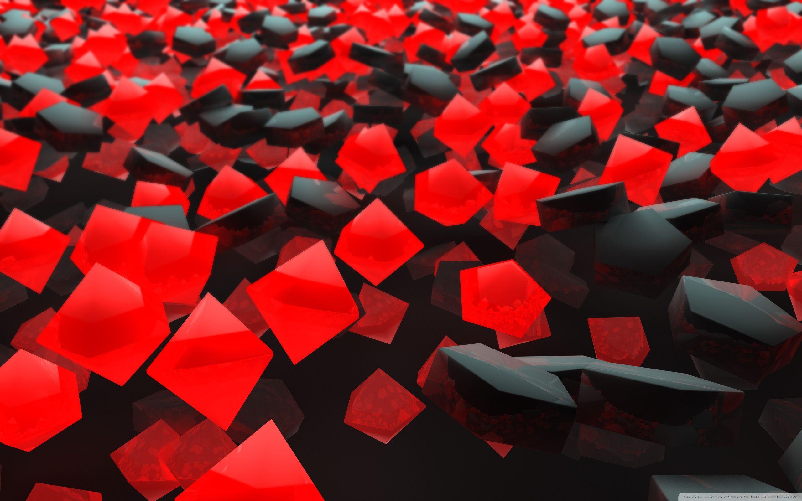 2560x1600 Red Hex Wallpaper