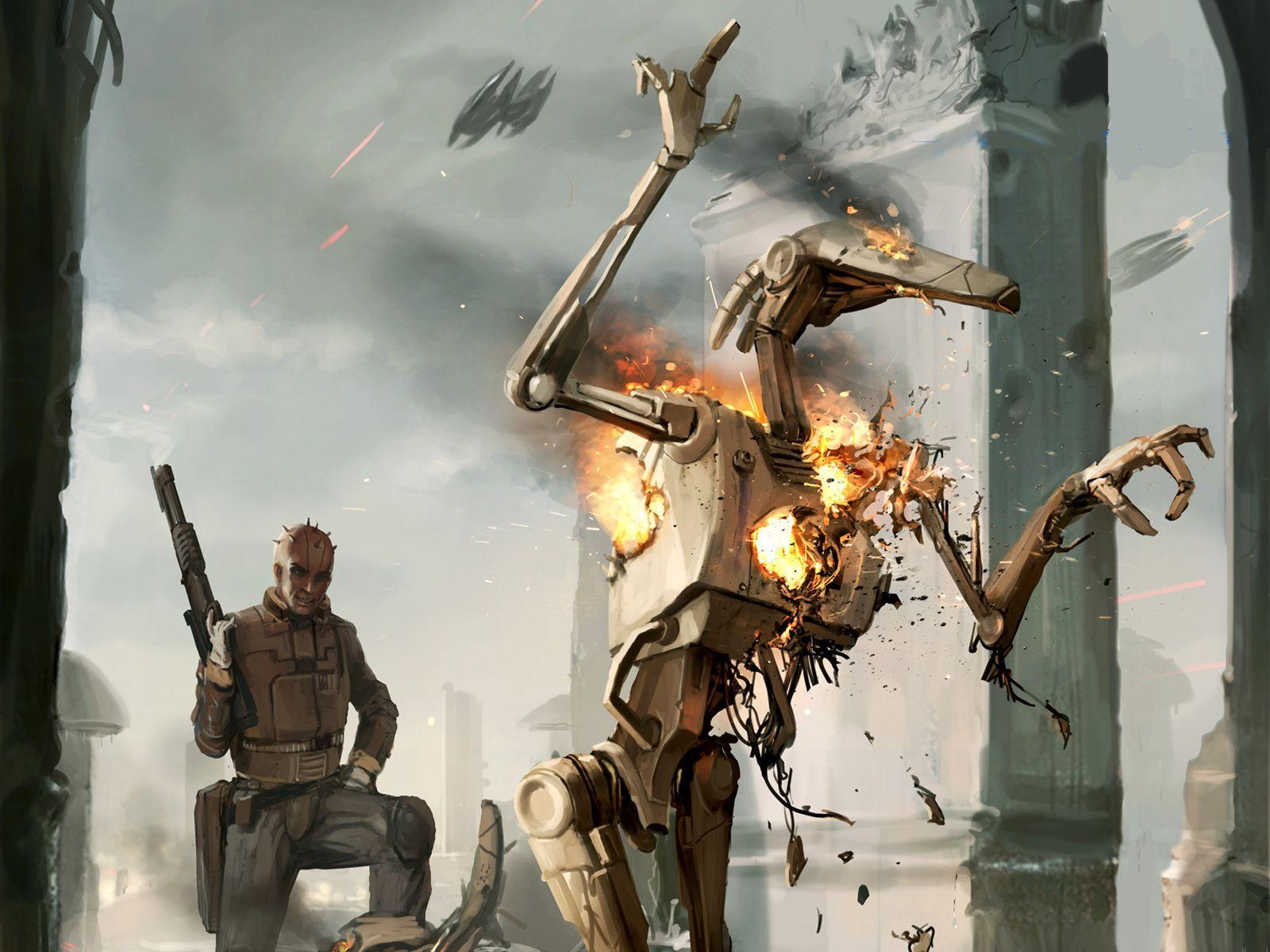1600x1200 Battle Droid Wallpaper
