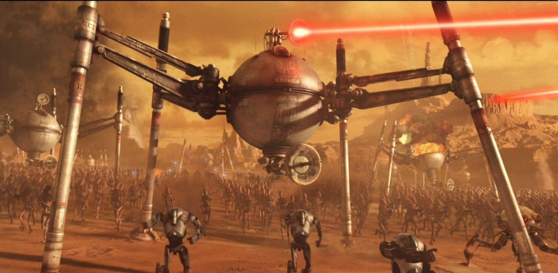 1788x875 Star Wars wallpaper. Geonosis battle. Star wars episode ii, Star wars episodes, Star wars canon