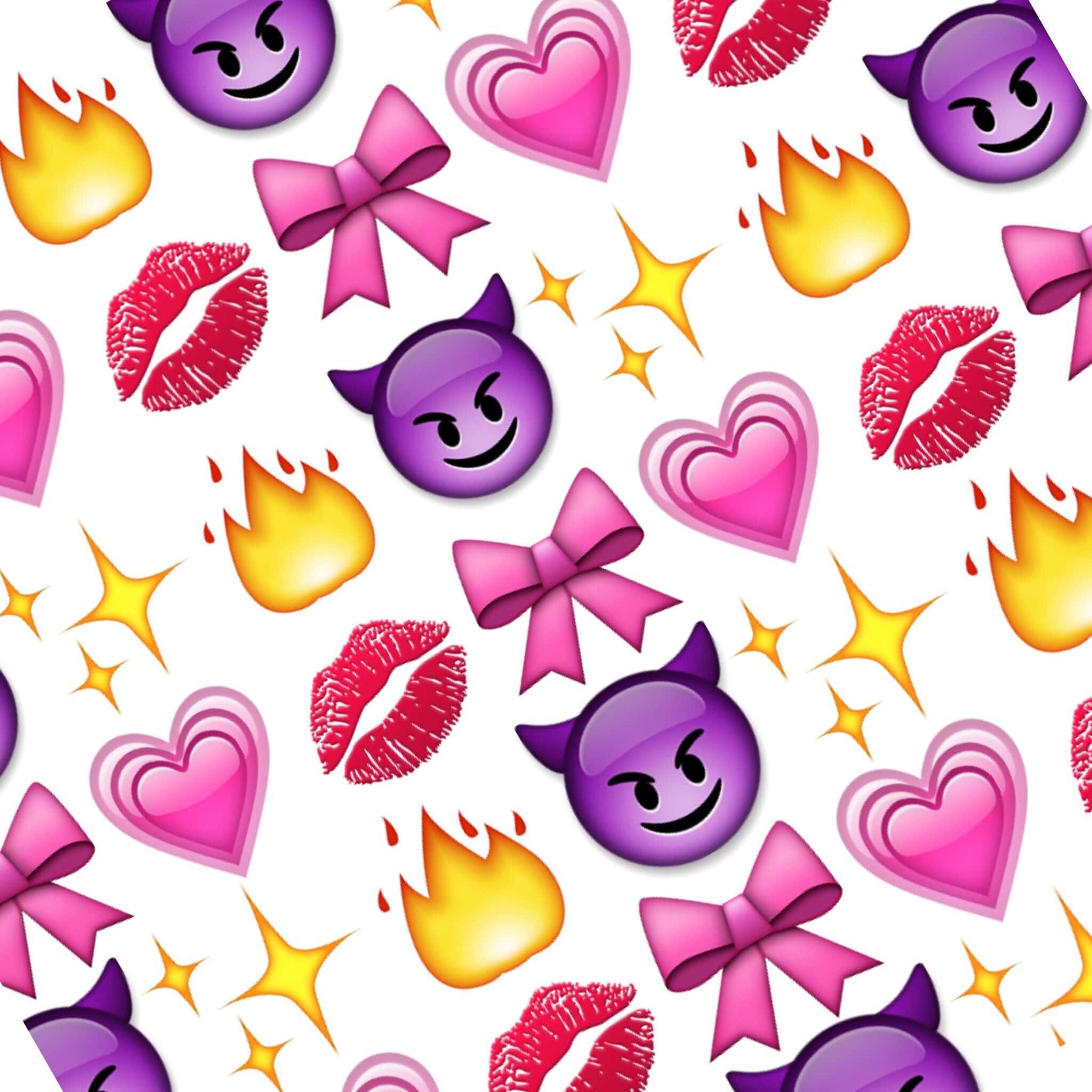 2048x2048 Emoji Wallpaper