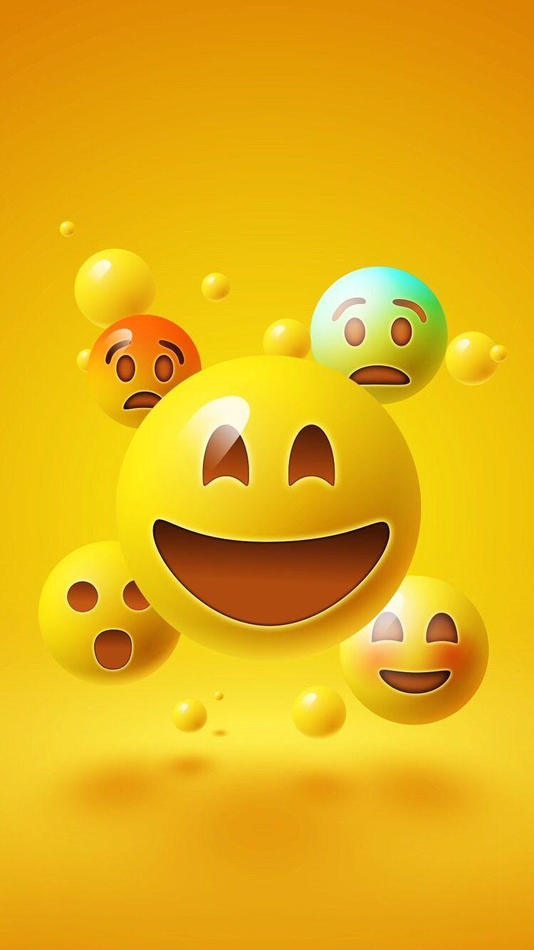 750x1334 Awesome Emoji Background