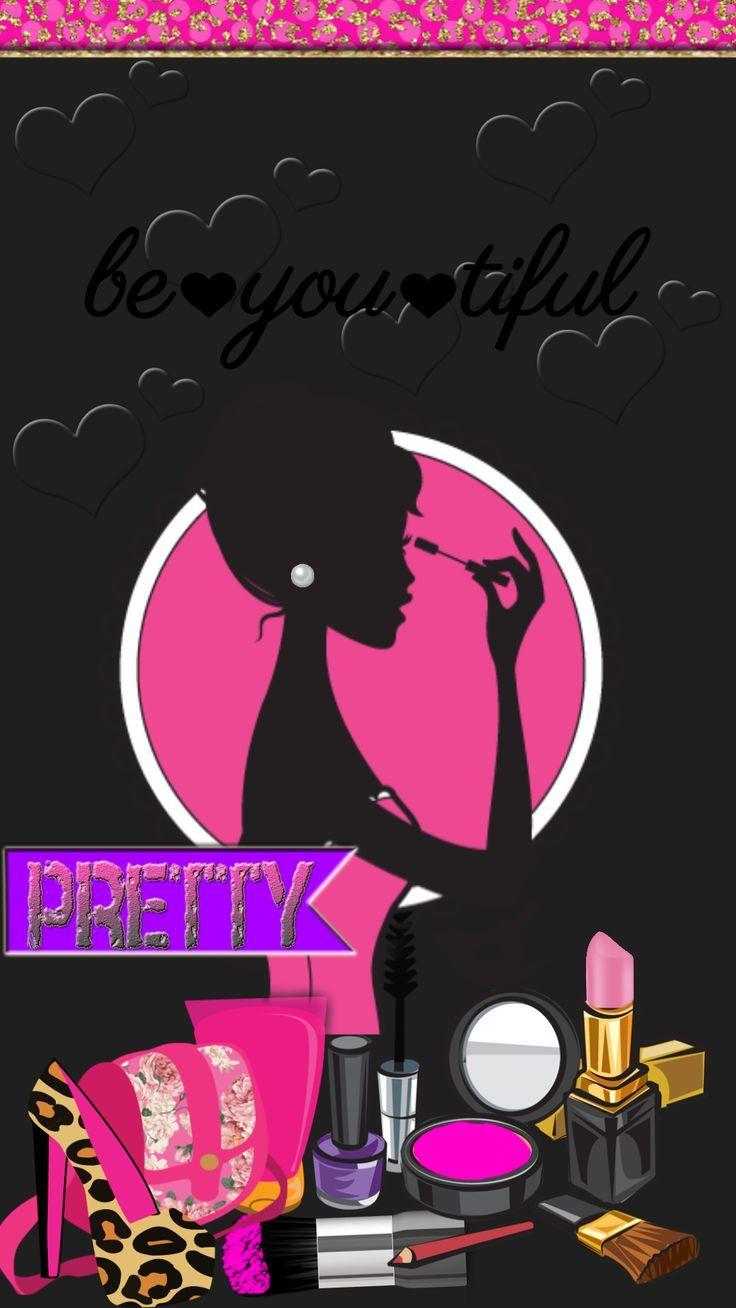 736x1308 Makeup clipart girly wallpaper and in color makeup clipart