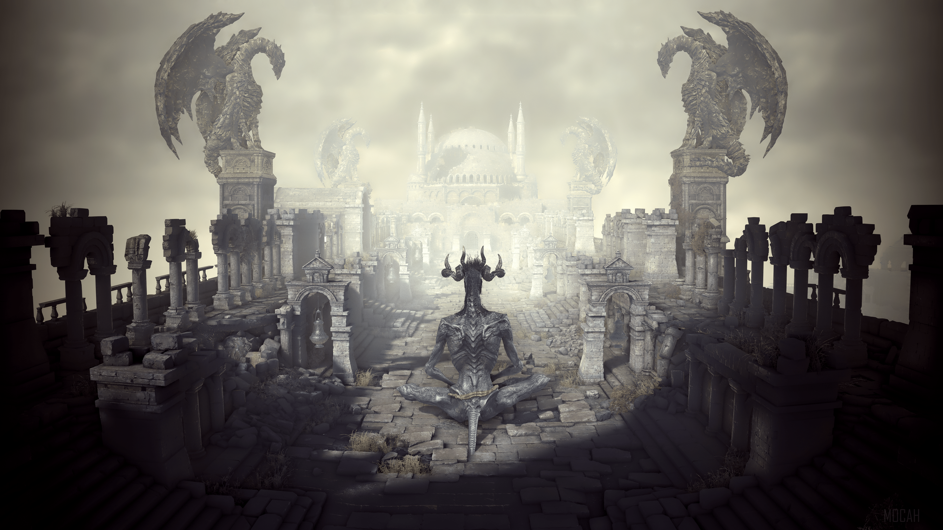 3840x2160 demon HD wallpaper, Background