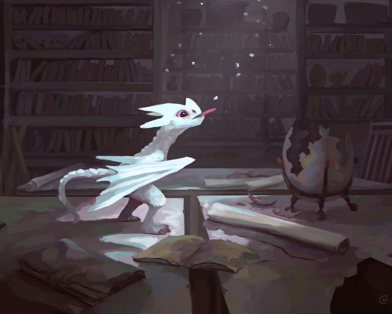 1280x1024 White Baby Dragon 4k 1280x1024 Resolution HD 4k Wallpaper, Image, Background, Photo and Picture