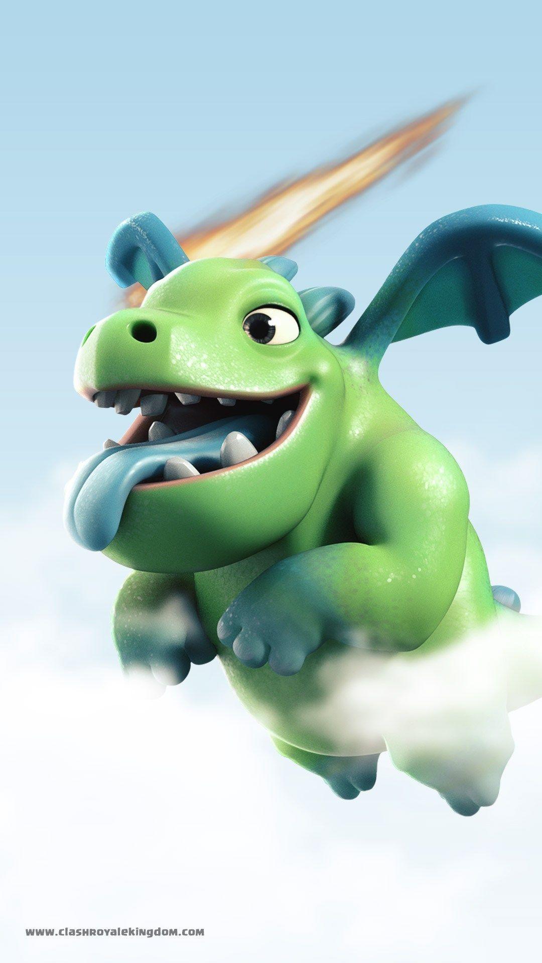 1080x1920 Baby Dragon Clash Royale Wallpaper
