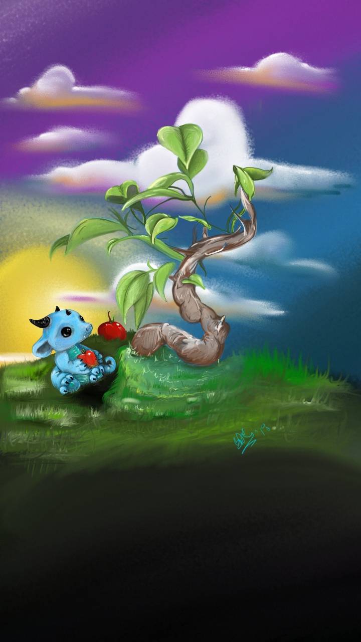 720x1280 Baby Dragon wallpaper