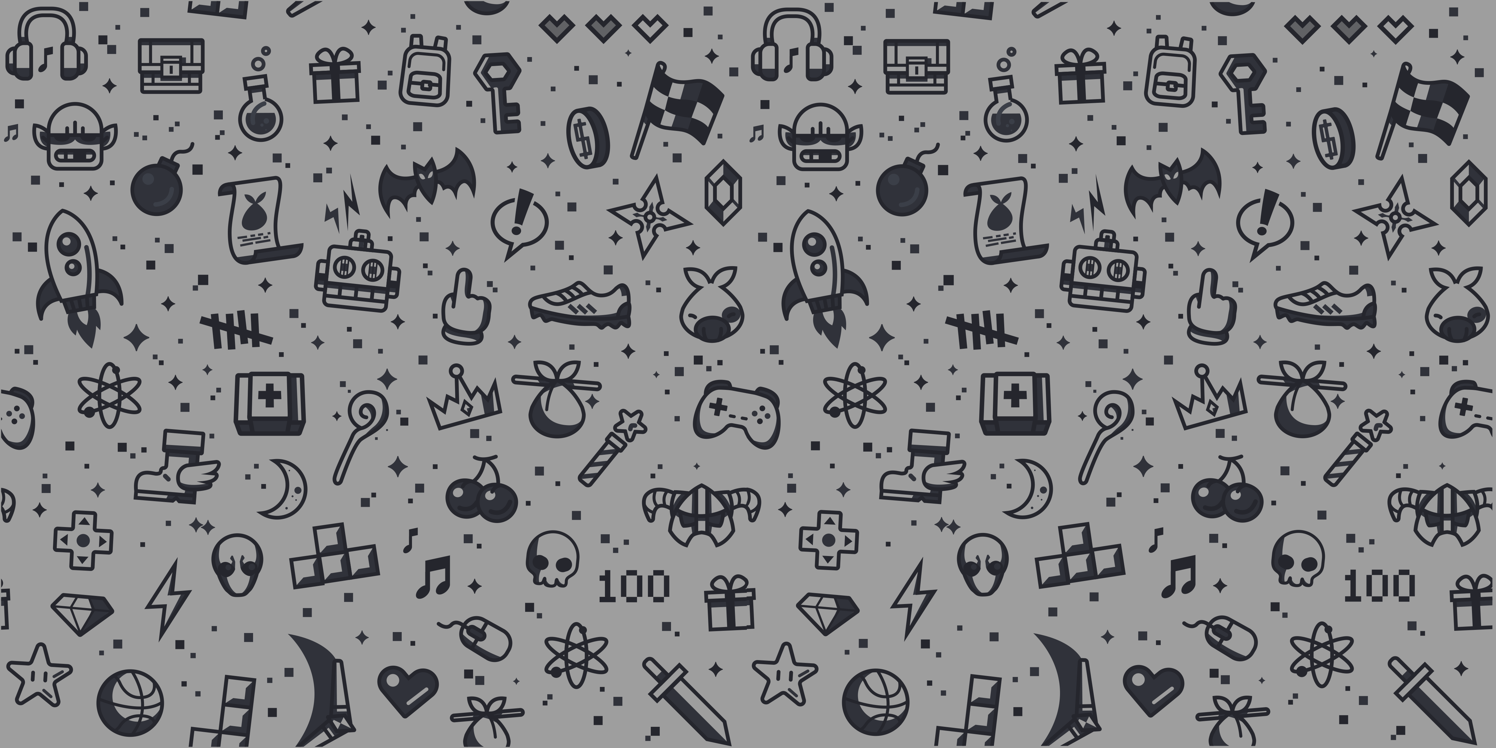4800x2400 Art, Drawing, Doodle, Pattern, Animal resized
