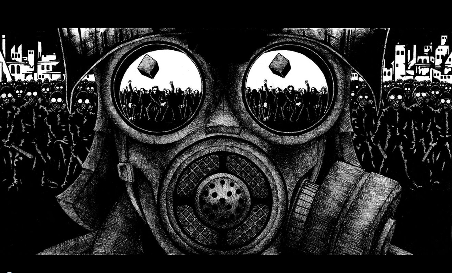 1438x869 Gas Mask Computer Wallpaper, Desktop Backgroundx1200