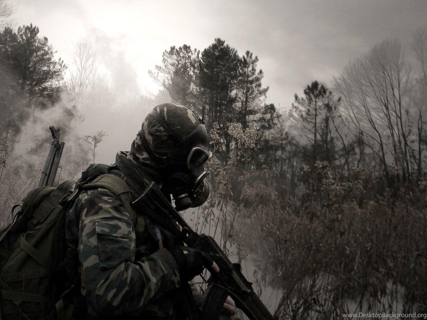 1400x1050 Wallpaper Gas Mask Soldier HD Picture Site 1920x1080 Desktop Background