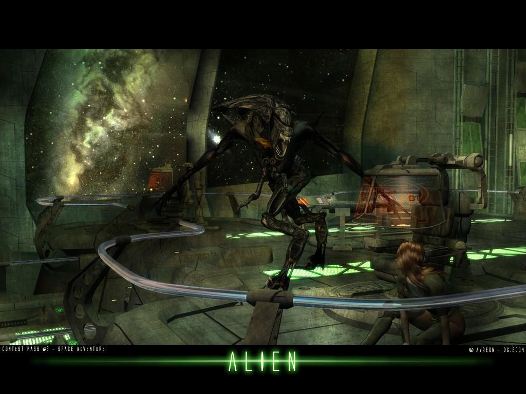1024x768 Alien Queen Wallpaper