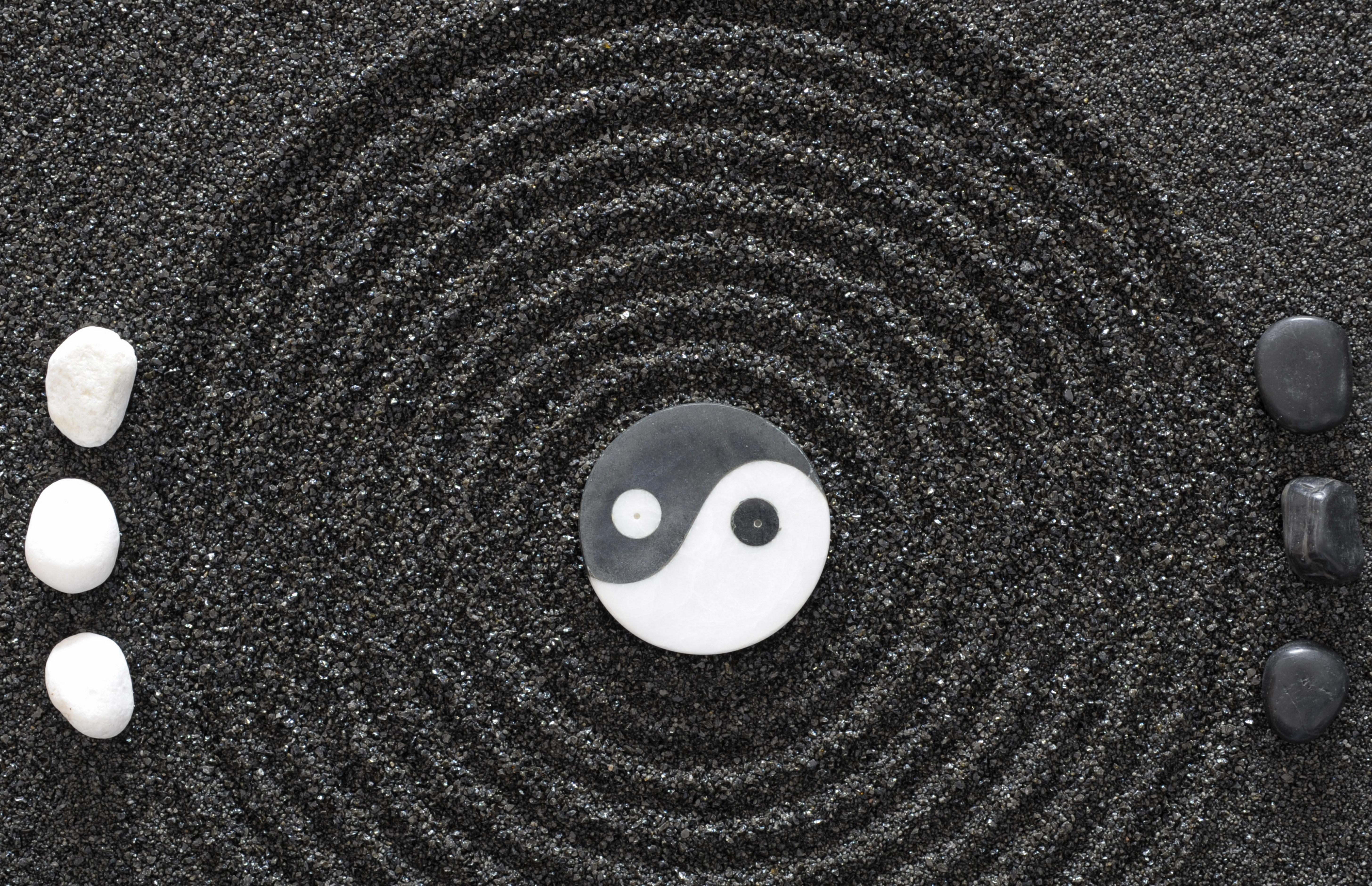 5825x3761 Yin Yang, Stones, Earth Yang Wallpaper 4k