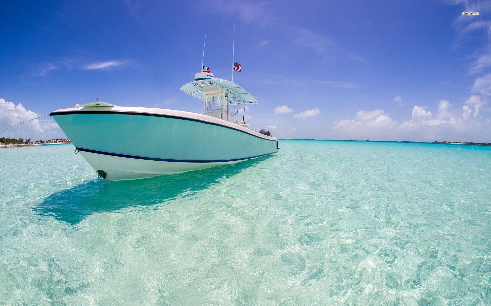 1920x1200 Most Downloaded Boat Wallpaper Full HD Wallpaper Search. Blue water, Boat wallpaper, Caribbean sea