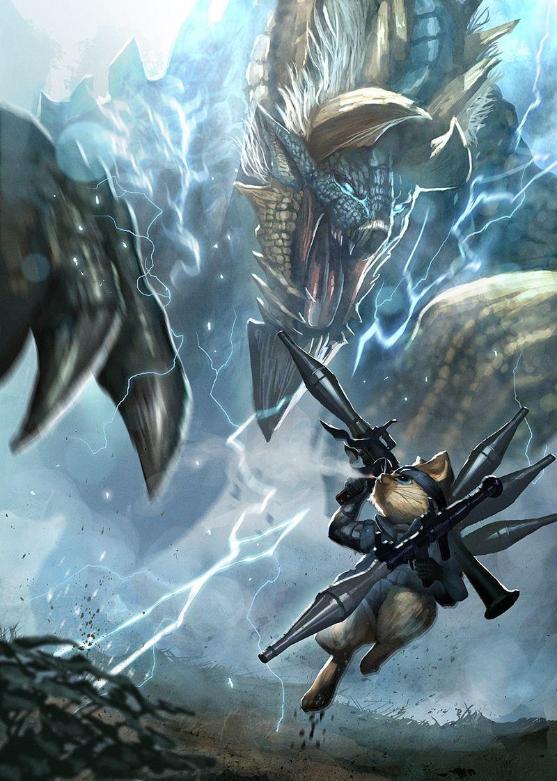 800x1122 Zinogre vs Cat.. pixiv vanipoバニポ.. Monster Hunter. モンハン イラスト, アマツマガツチ, モンスターハンター