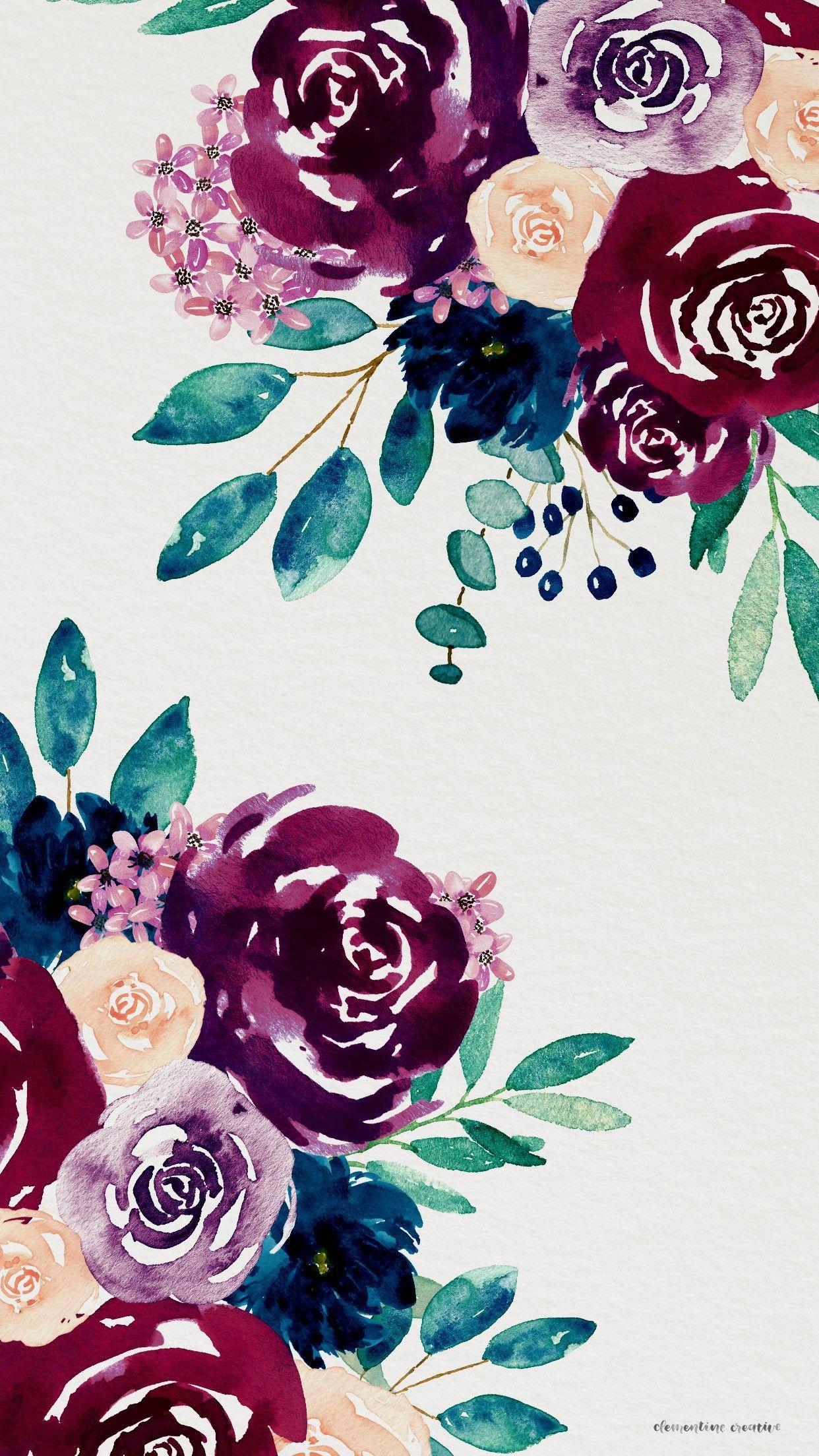 1242x2208 Flower wallpaper, Pretty wallpaper .com