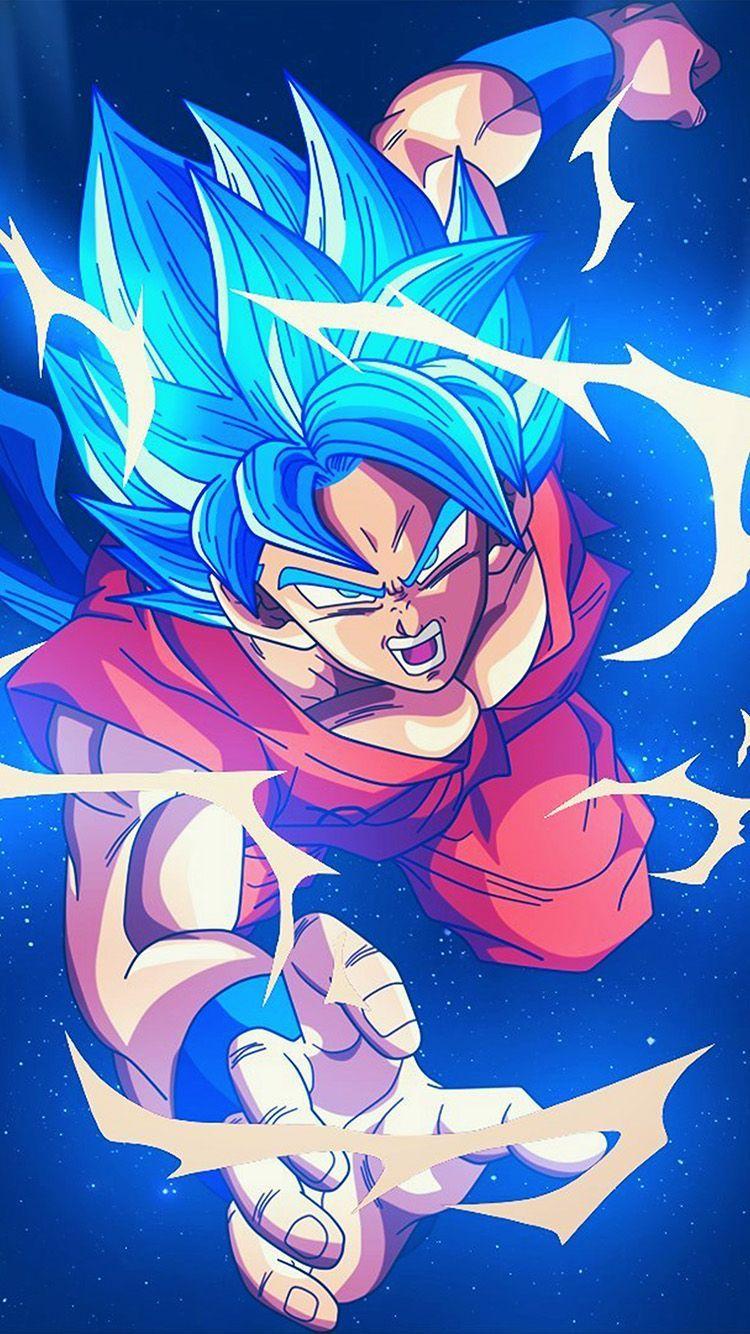 750x1334 Dragonball Goku Blue Art Illustration Anime Em 2021. Wallpaper Do Goku, Dragon Ball Gt, Goku Super