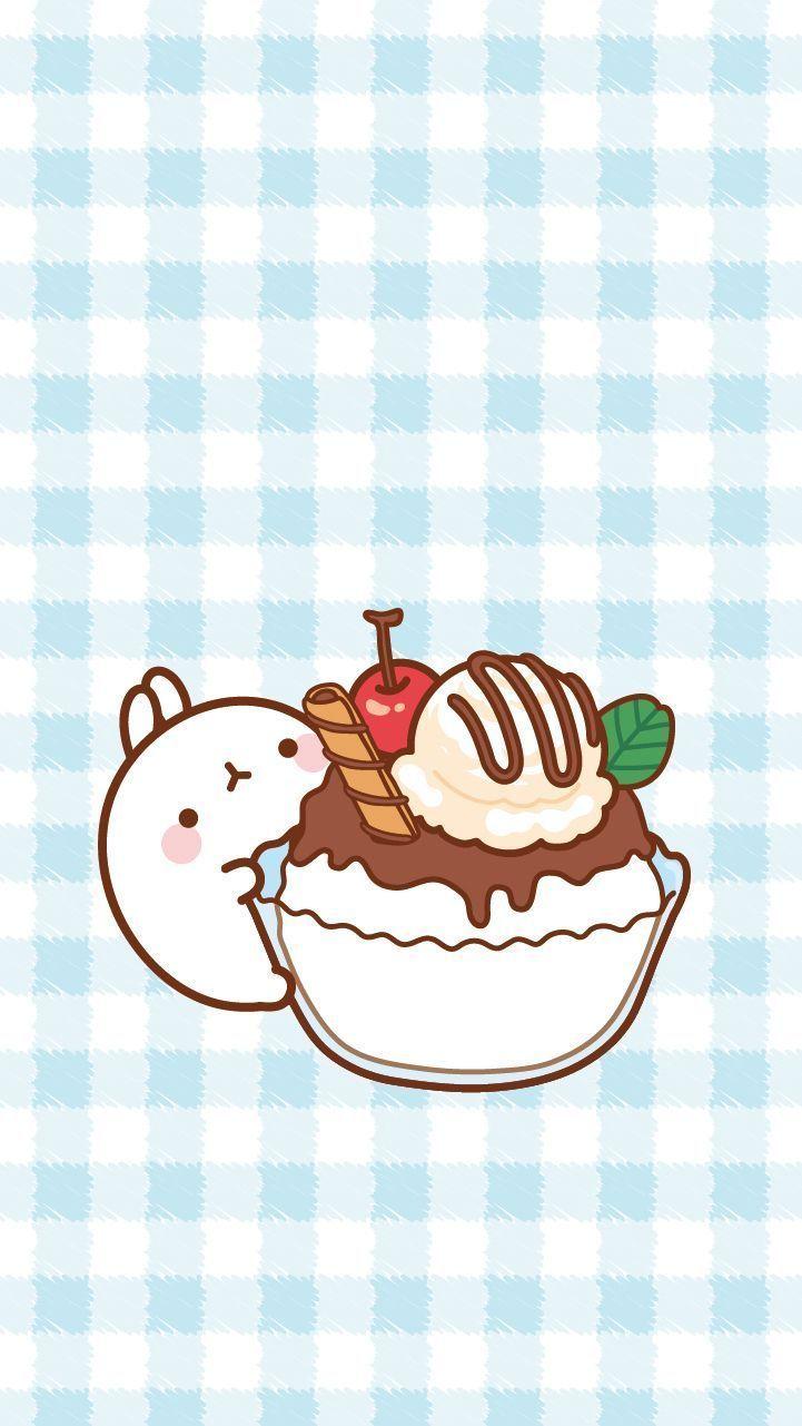 721x1281 Ice Cream Cute Japanese Wallpaper Free Ice Cream Cute Japanese Background - Kawaii wallpaper, Molang wallpaper, Cute wallpaper