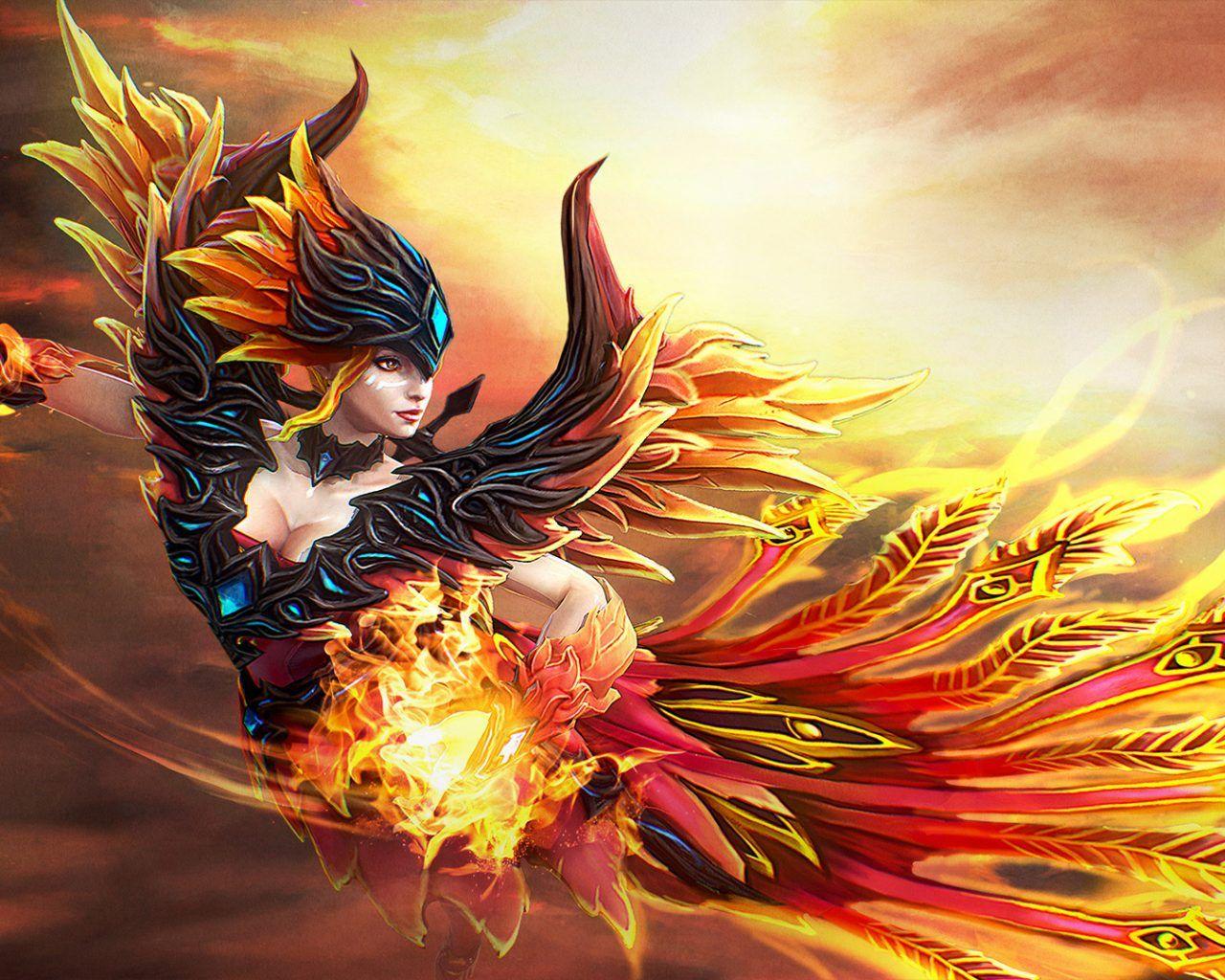 1280x1024 Lina Skin Fireflight Scion Dota 2 Desktop Wallpaper HD 1920x1080 :
