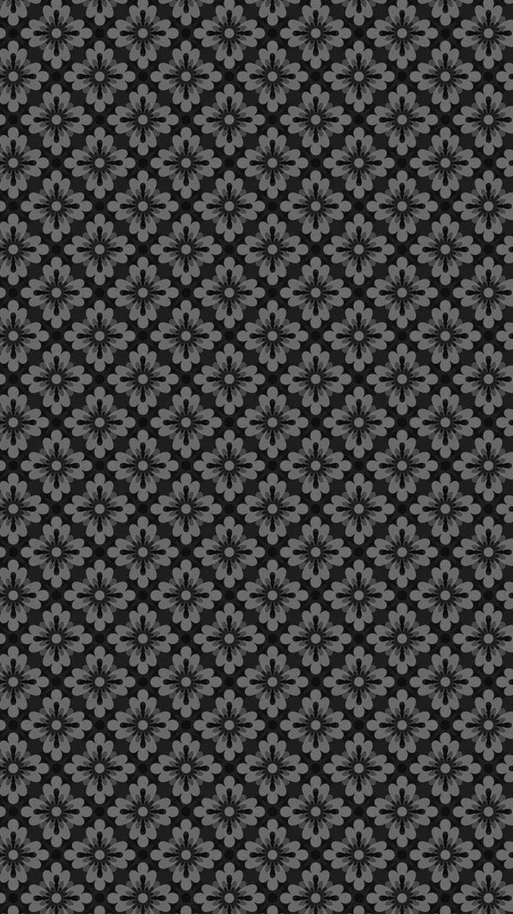 750x1334 Pattern grey flowers small iPhone 6 Wallpaper. HD iPhone 6 Wallpaper