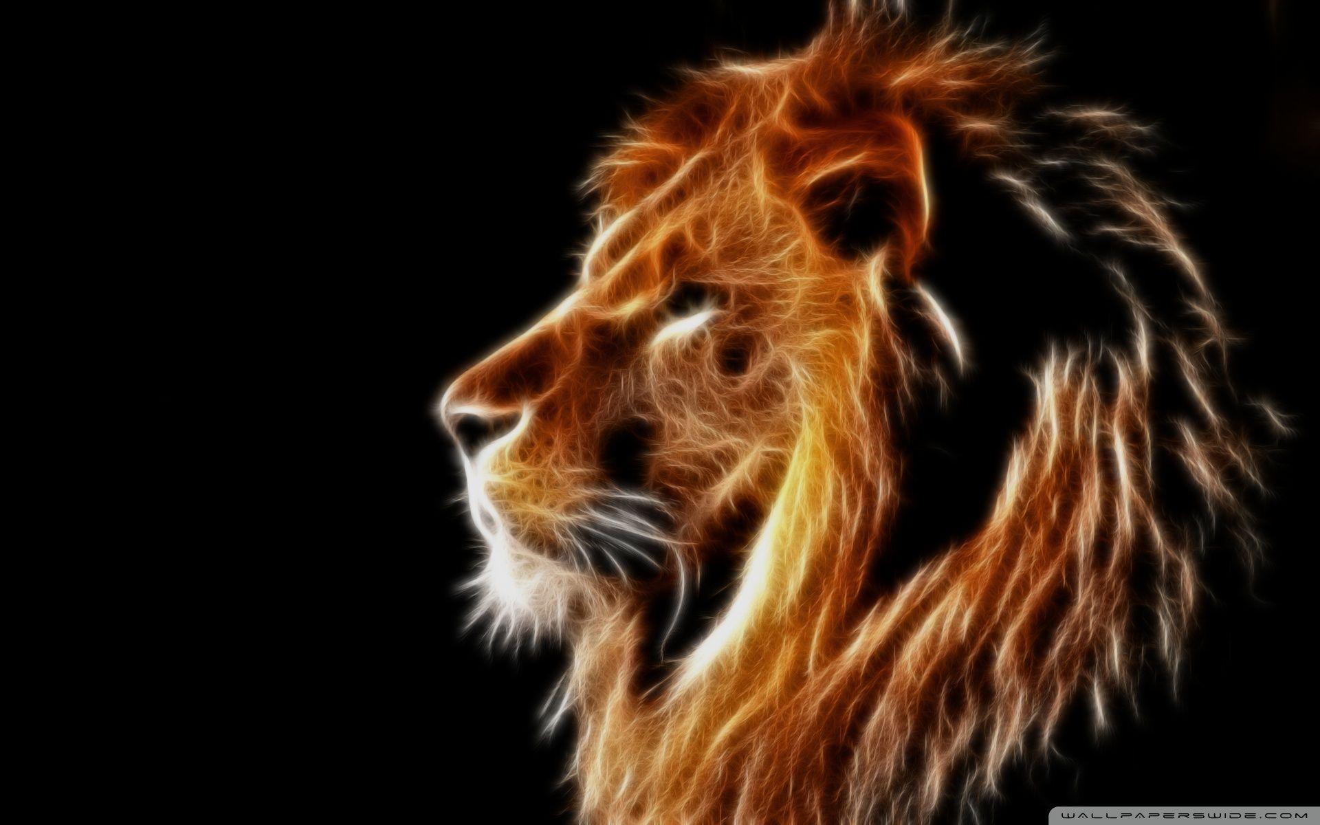 1920x1200 Glowing Lion Â ¤ 4k HD Desktop Wallpaper For 4k Ultra Full HD