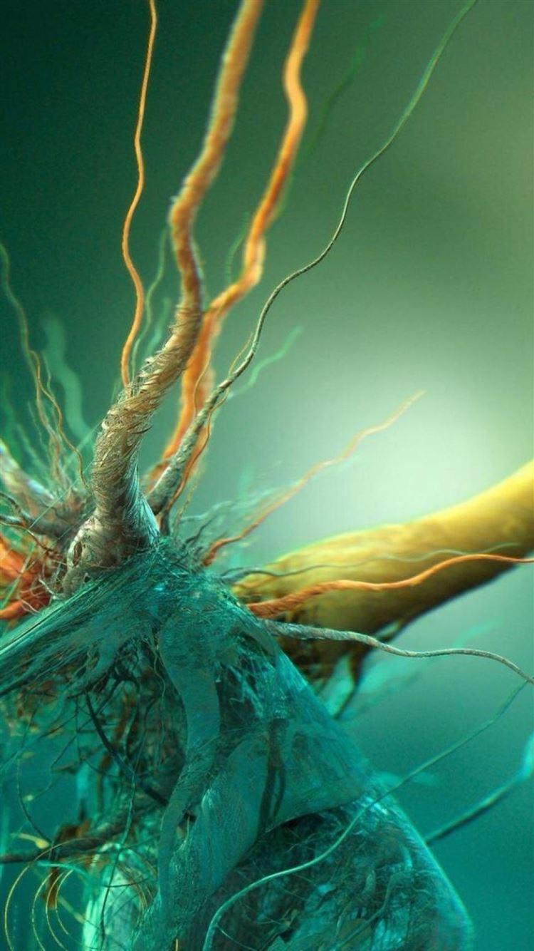 750x1334 Dimensional 3D Dimensions Root Art iPhone 8 Wallpaper Free Download