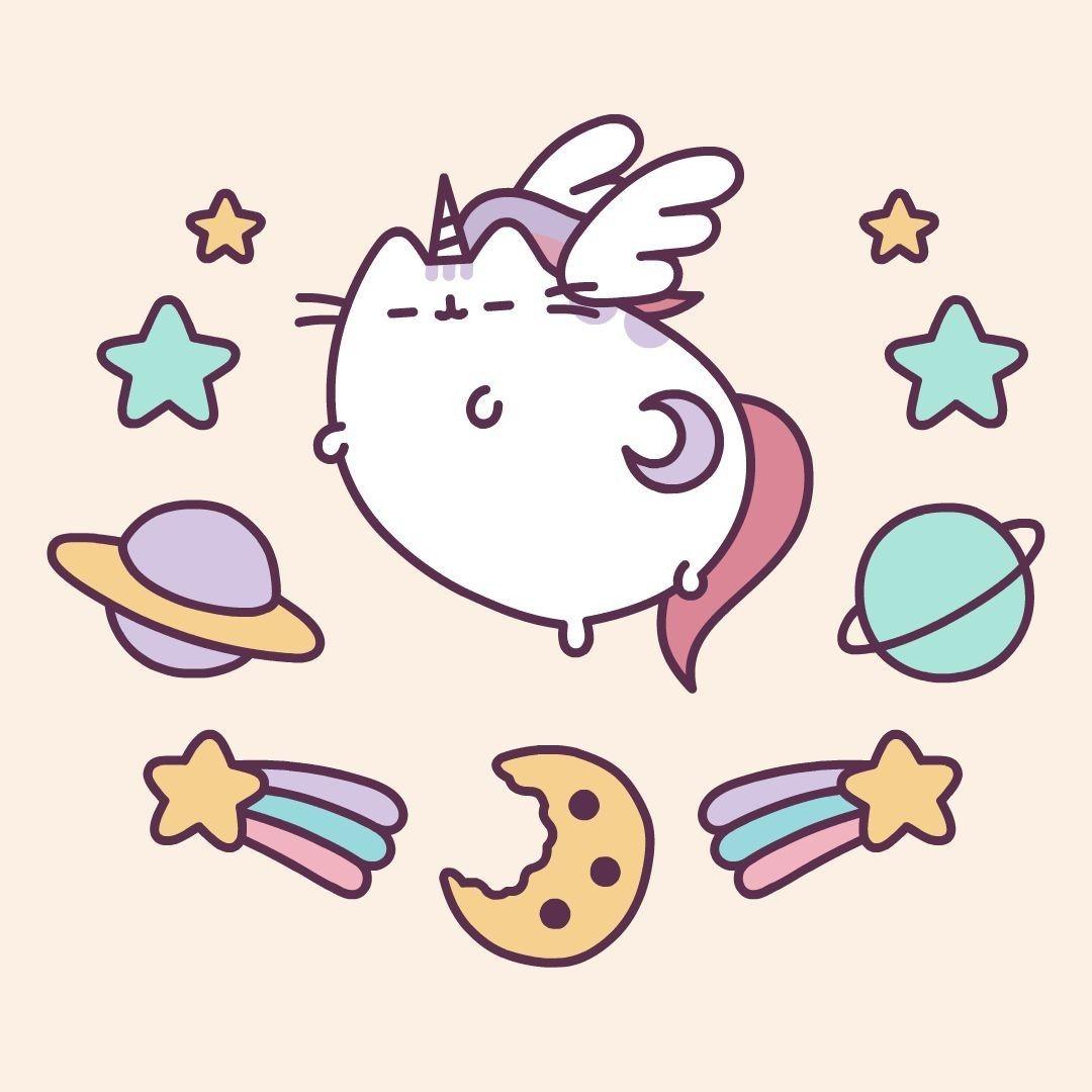 pusheen as a unicorn