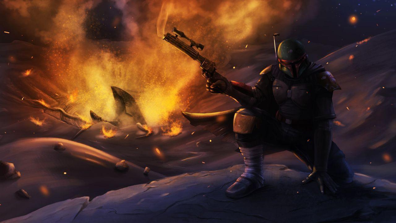 1280x720 Boba Fett Wallpaper Desktop Background. Animated wallpaper for mobile, Star wars wallpaper, Boba fett wallpaper