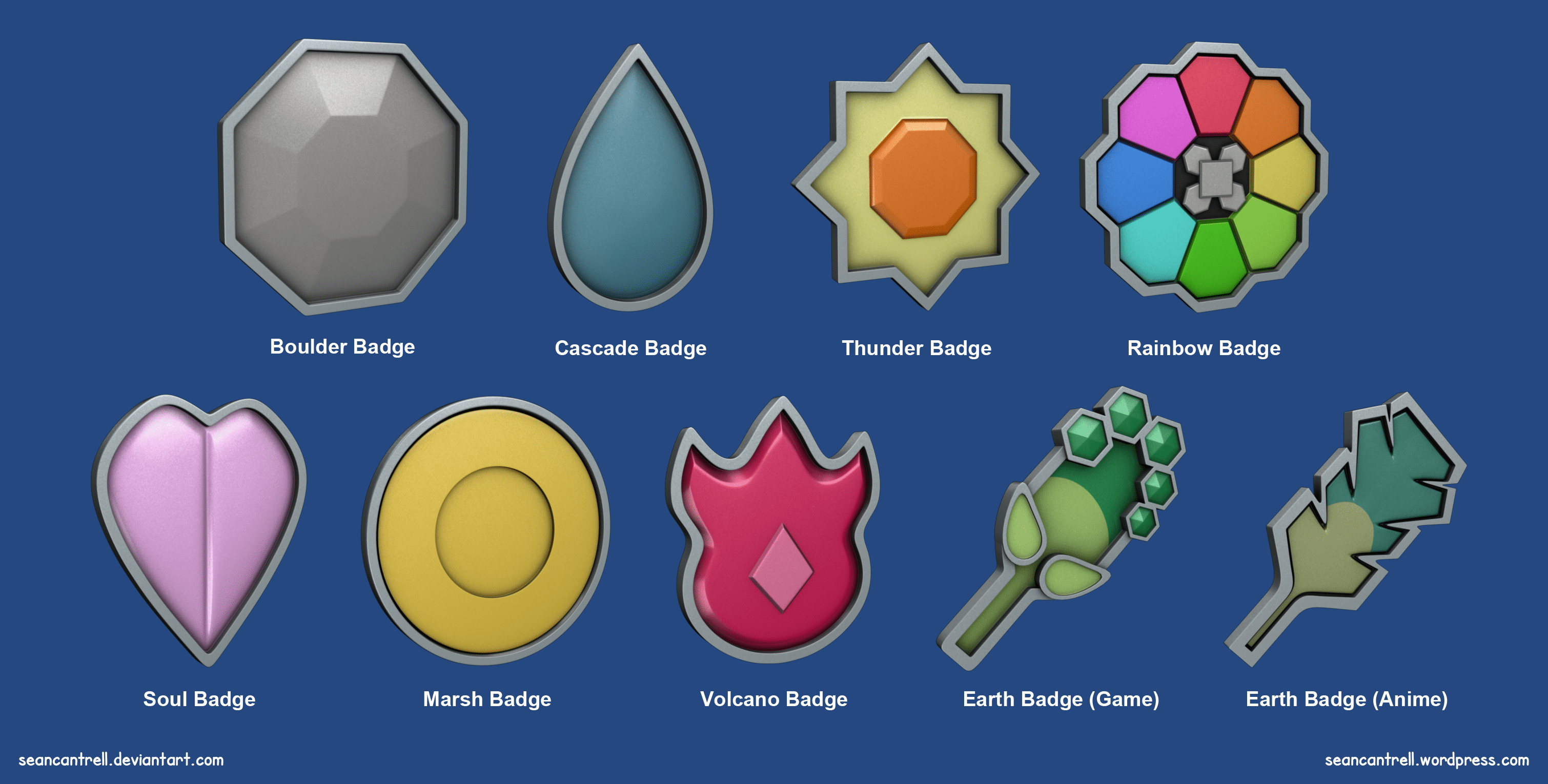 3020x1530 Pokémon Badges