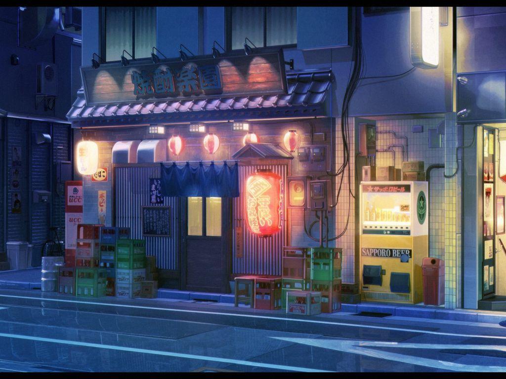 1024x768 Japan Neon Wallpaper