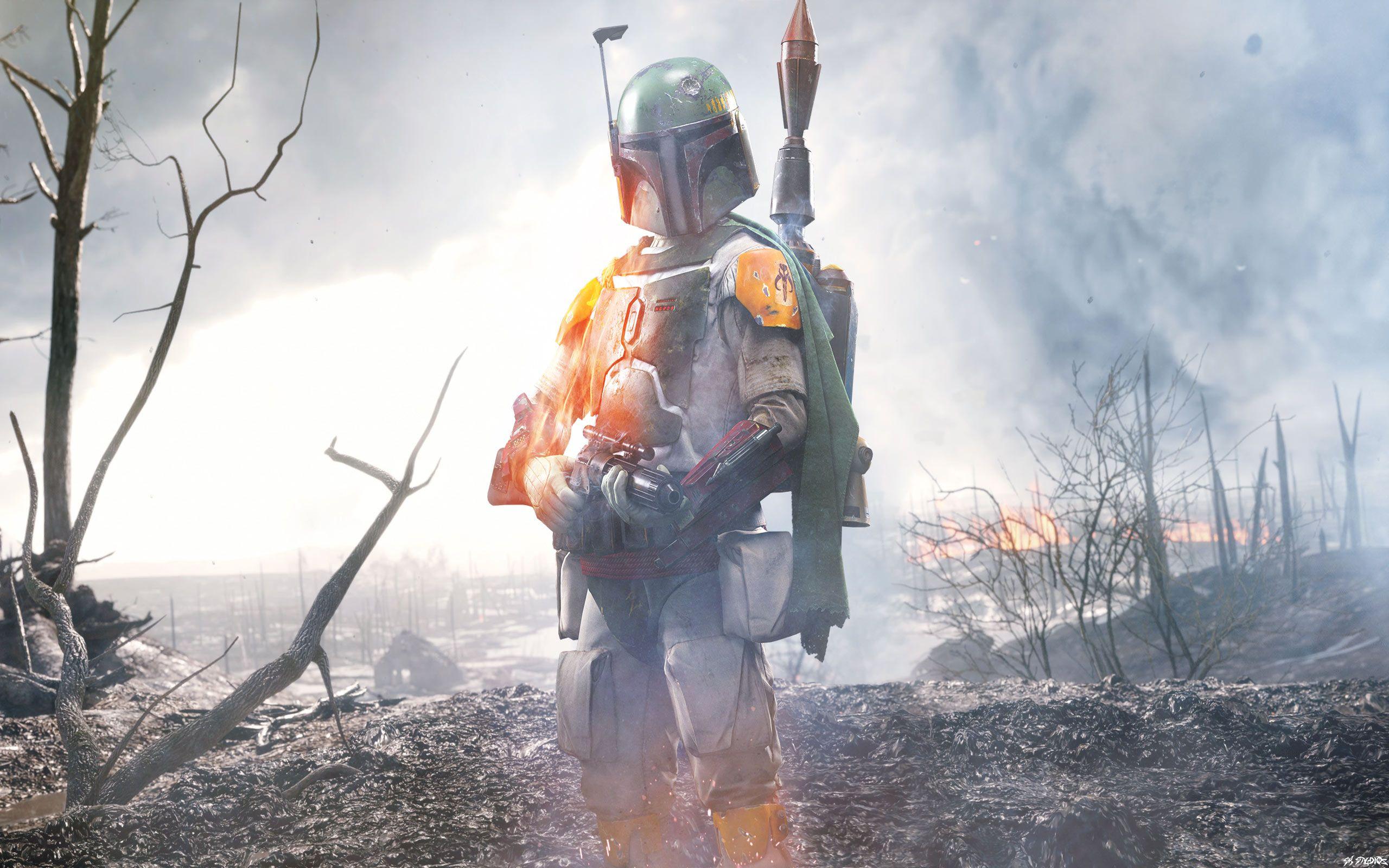2560x1600 Free Star Wars Boba Fett, Computer Desktop Wallpaper, Fett Wallpaper 4k