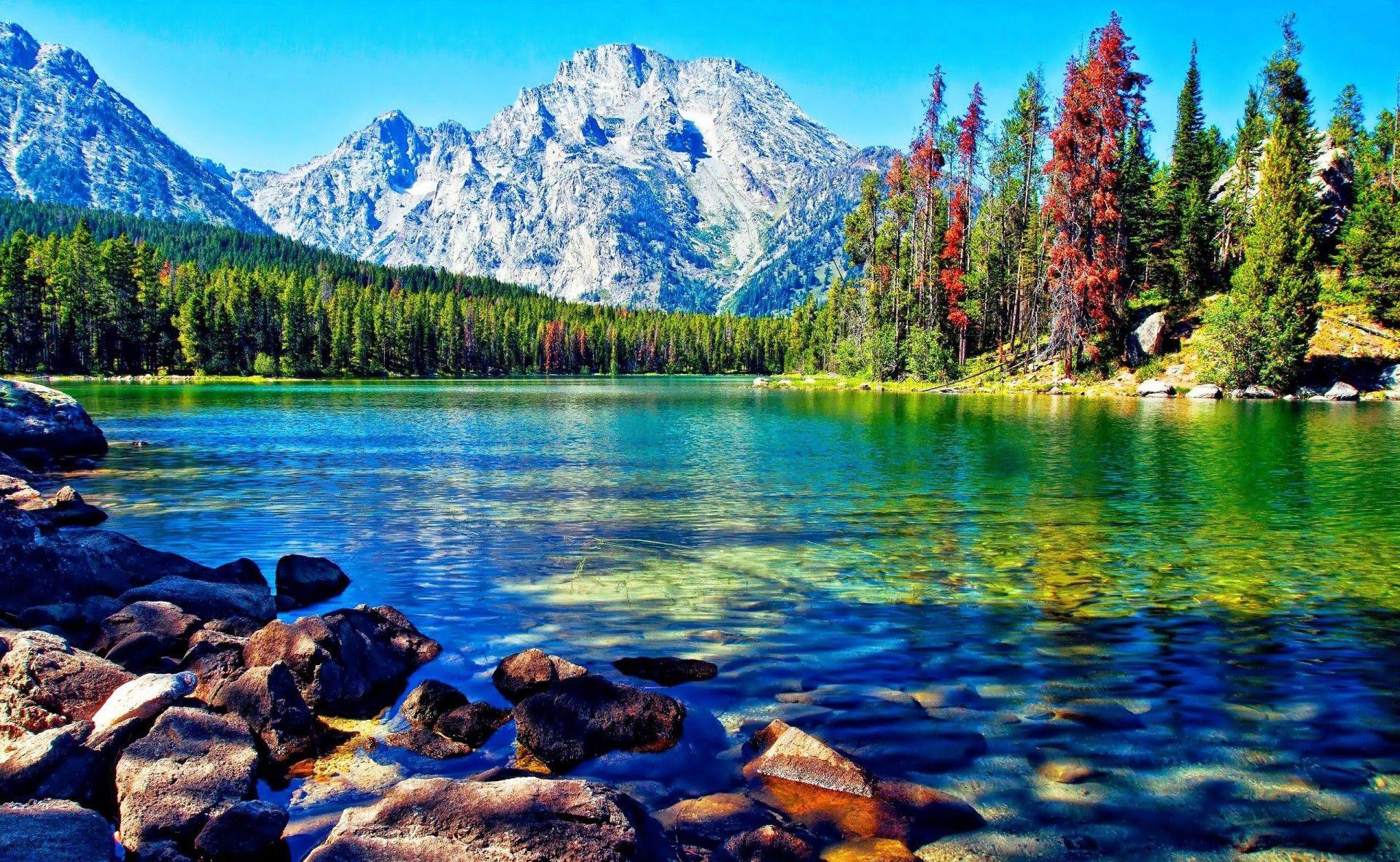 1920x1182 Wiki Beautiful Lake Mountain Forest Desktop Wallpaper