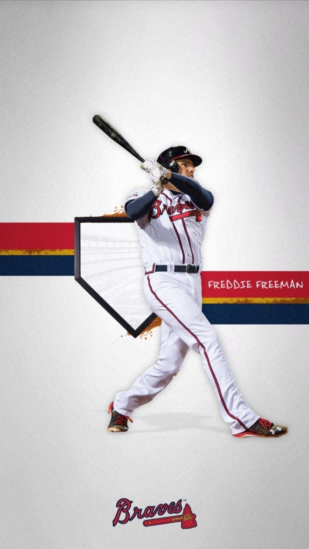 1080x1920 Freddie Freeman Wallpaper. Atlanta braves, Baseball players, Braves